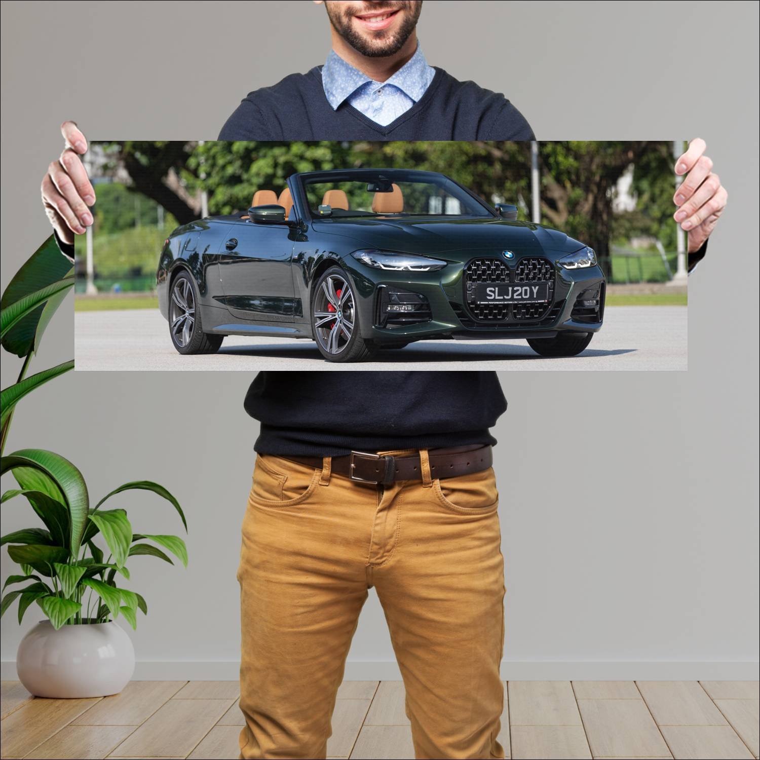 Cuadro grande 30x80cm 2021 bmw 4 series convertibl 263 Bmw