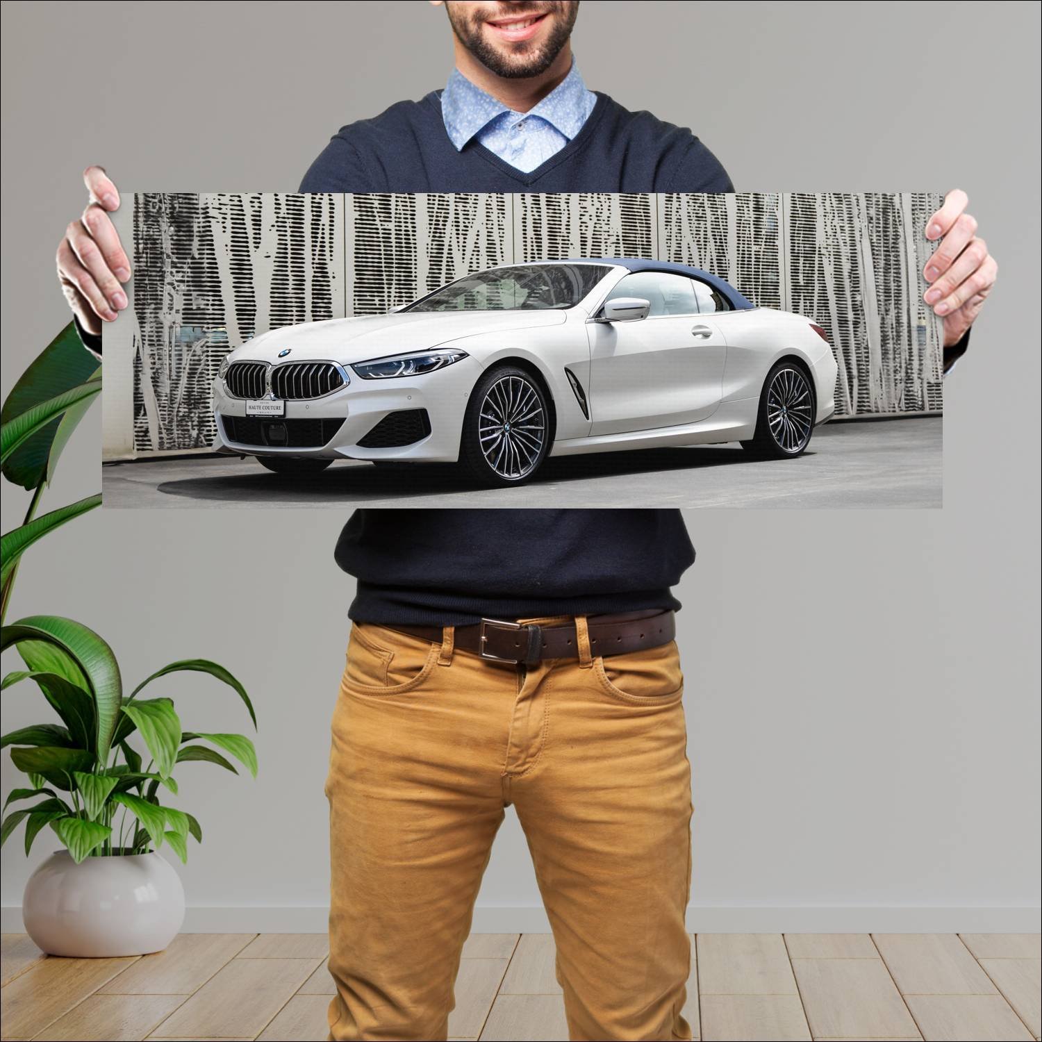 Cuadro grande 30x80cm 2021 bmw 8 series convertibl 273 Bmw