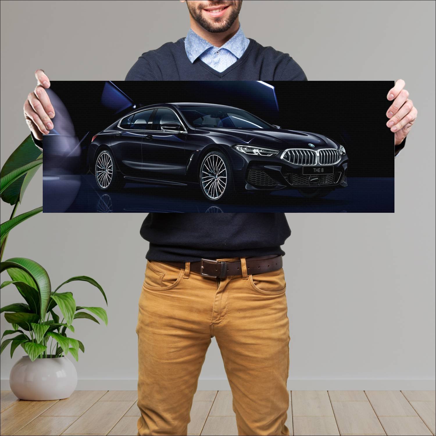 Cuadro grande 30x80cm 2021 bmw 8 series gran coupe 275 Bmw