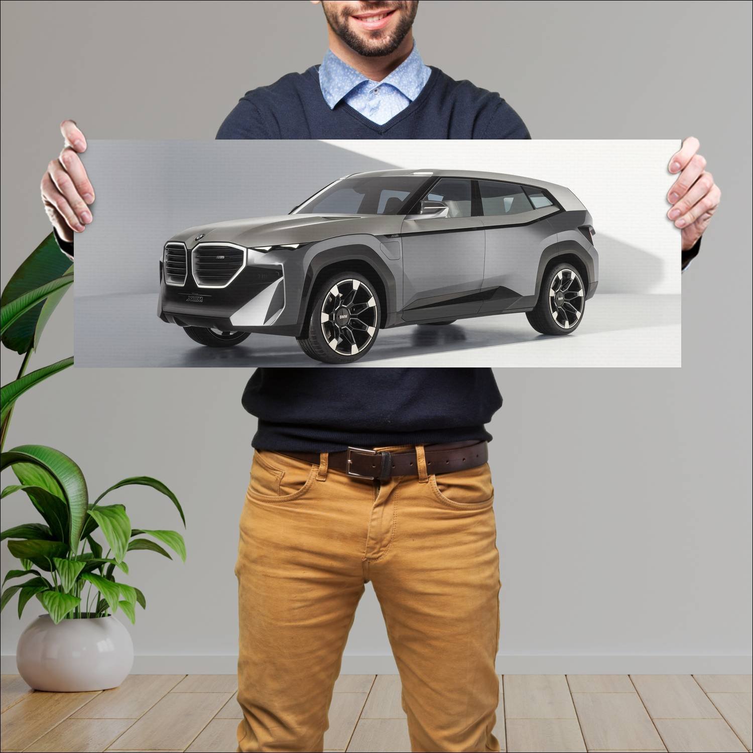 Cuadro grande 30x80cm 2021 bmw concept xm auto 276 Bmw
