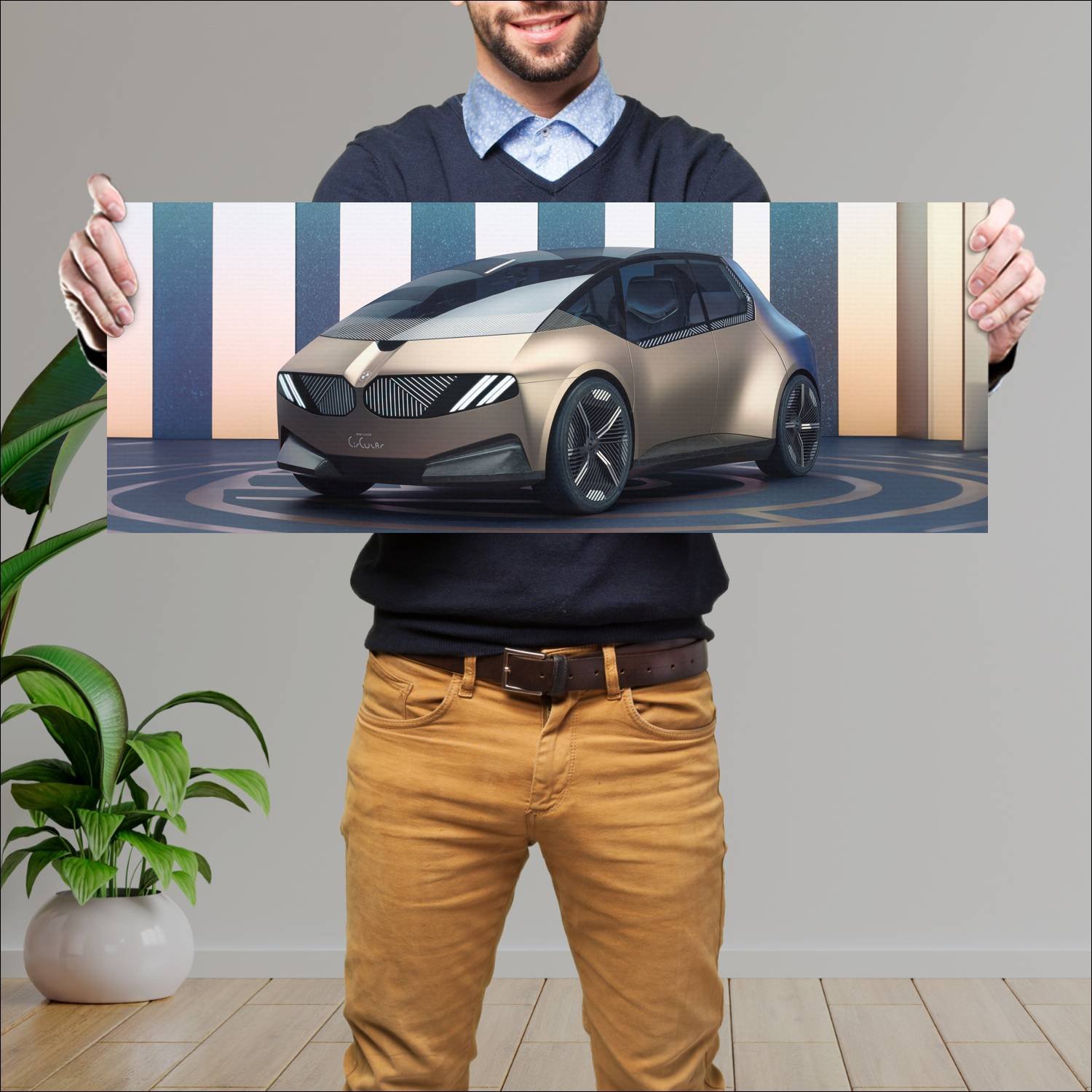 Cuadro grande 30x80cm 2021 bmw i vision circular 1 277 Bmw