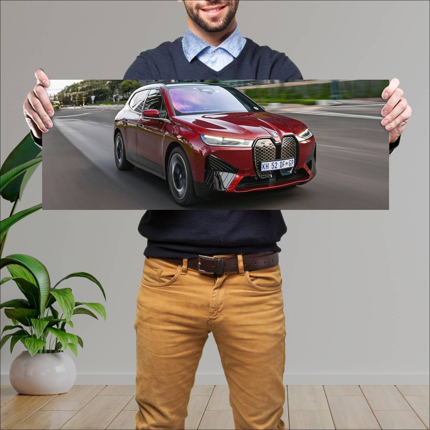 Cuadro grande 30x80cm 2021 bmw ix sport za auto 290 Bmw