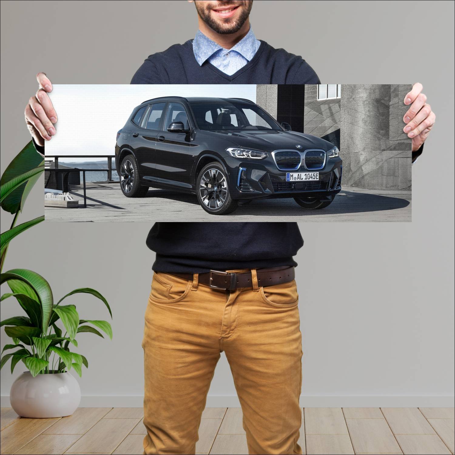 Cuadro grande 30x80cm 2021 bmw ix3 m sport lwb 105 292 Bmw