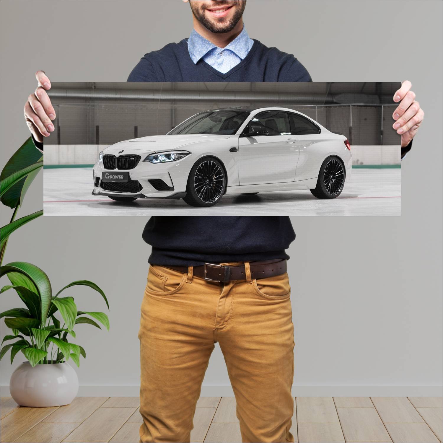 Cuadro grande 30x80cm 2021 bmw m2 cs coupe by g po 294 Bmw