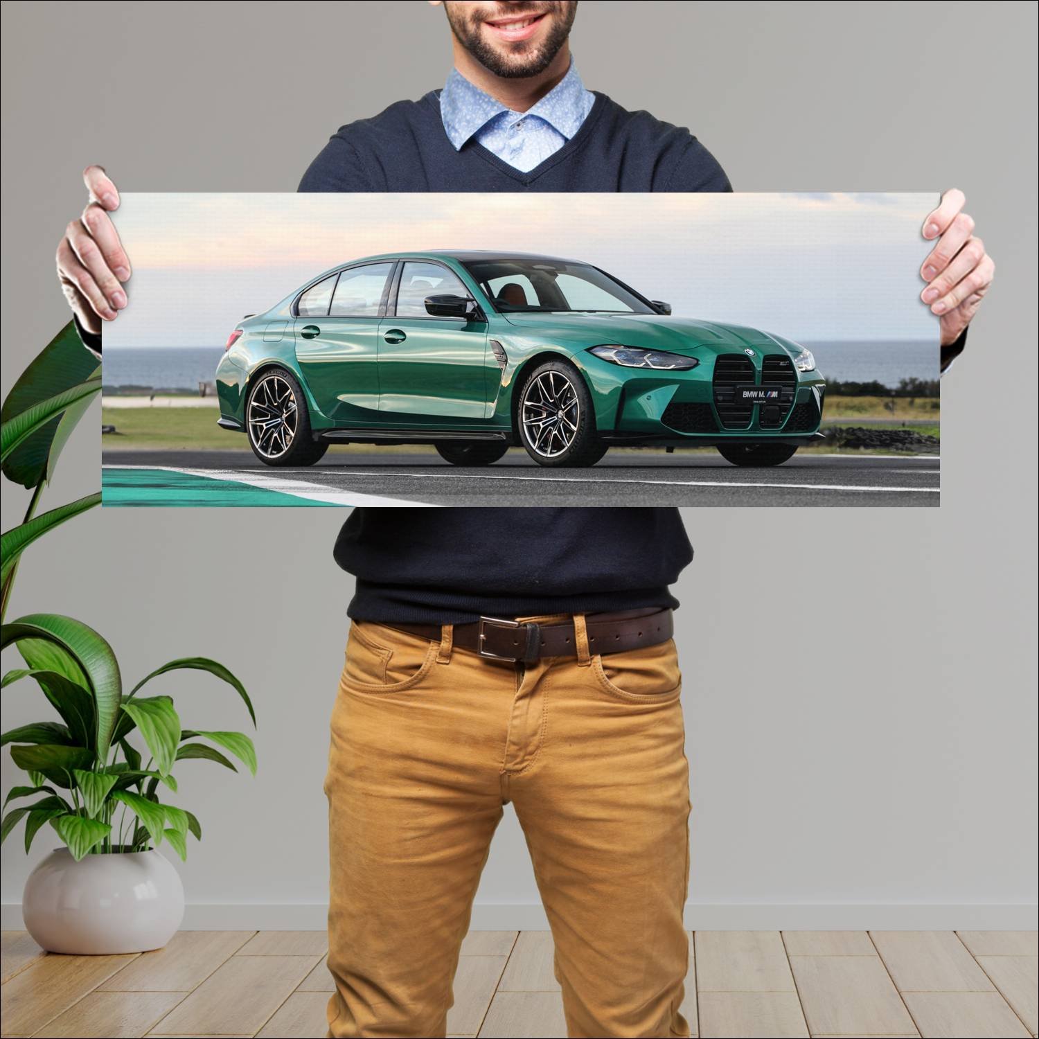 Cuadro grande 30x80cm 2021 bmw m3 competition au 1 299 Bmw