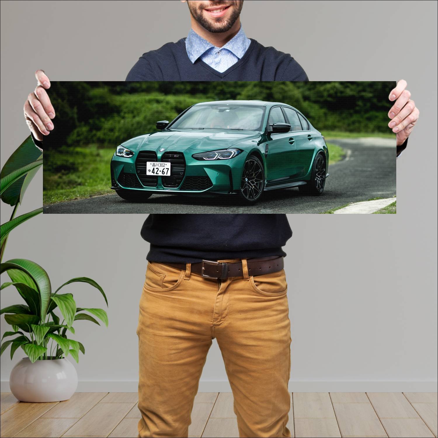 Cuadro grande 30x80cm 2021 bmw m3 competition jp 1 302 Bmw