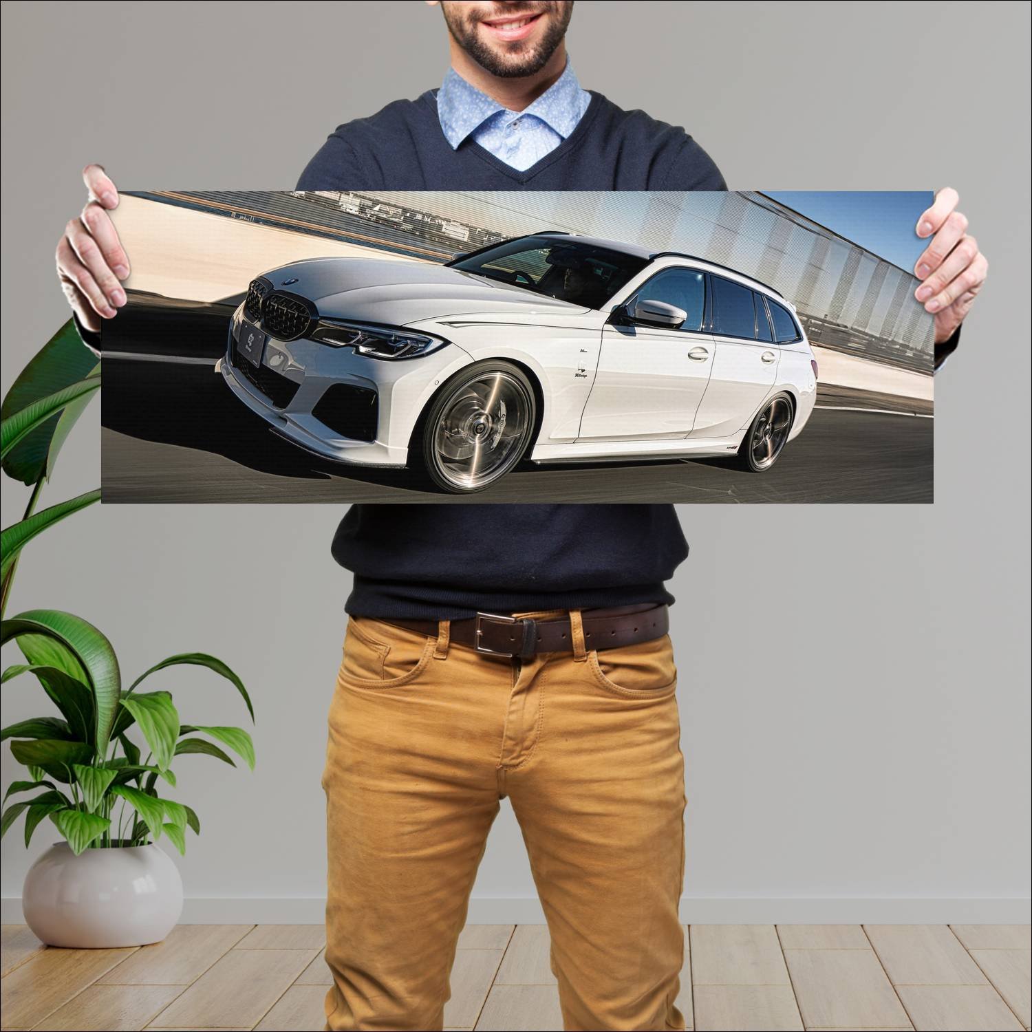 Cuadro grande 30x80cm 2021 bmw m340i touring by 3d 310 Bmw