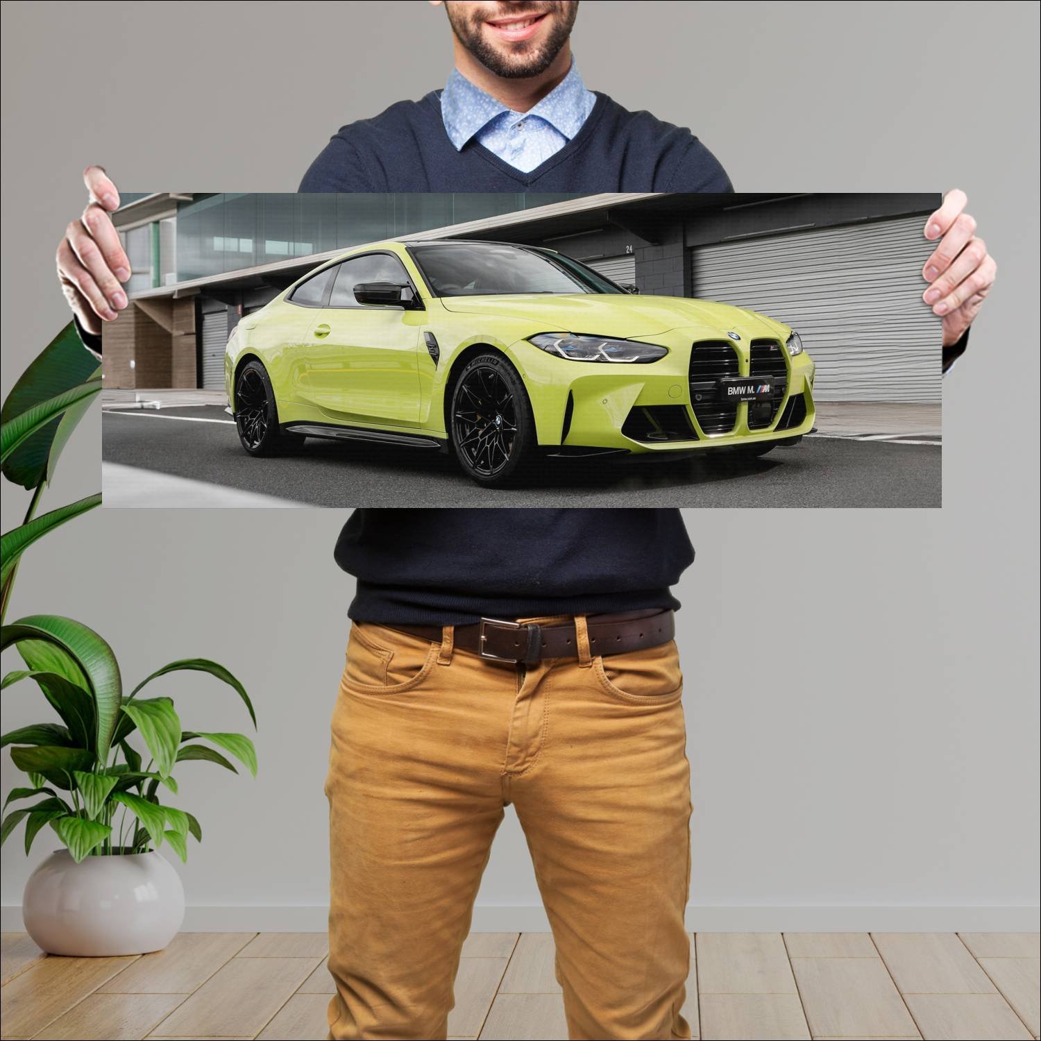 Cuadro grande 30x80cm 2021 bmw m4 coupe competitio 315 Bmw