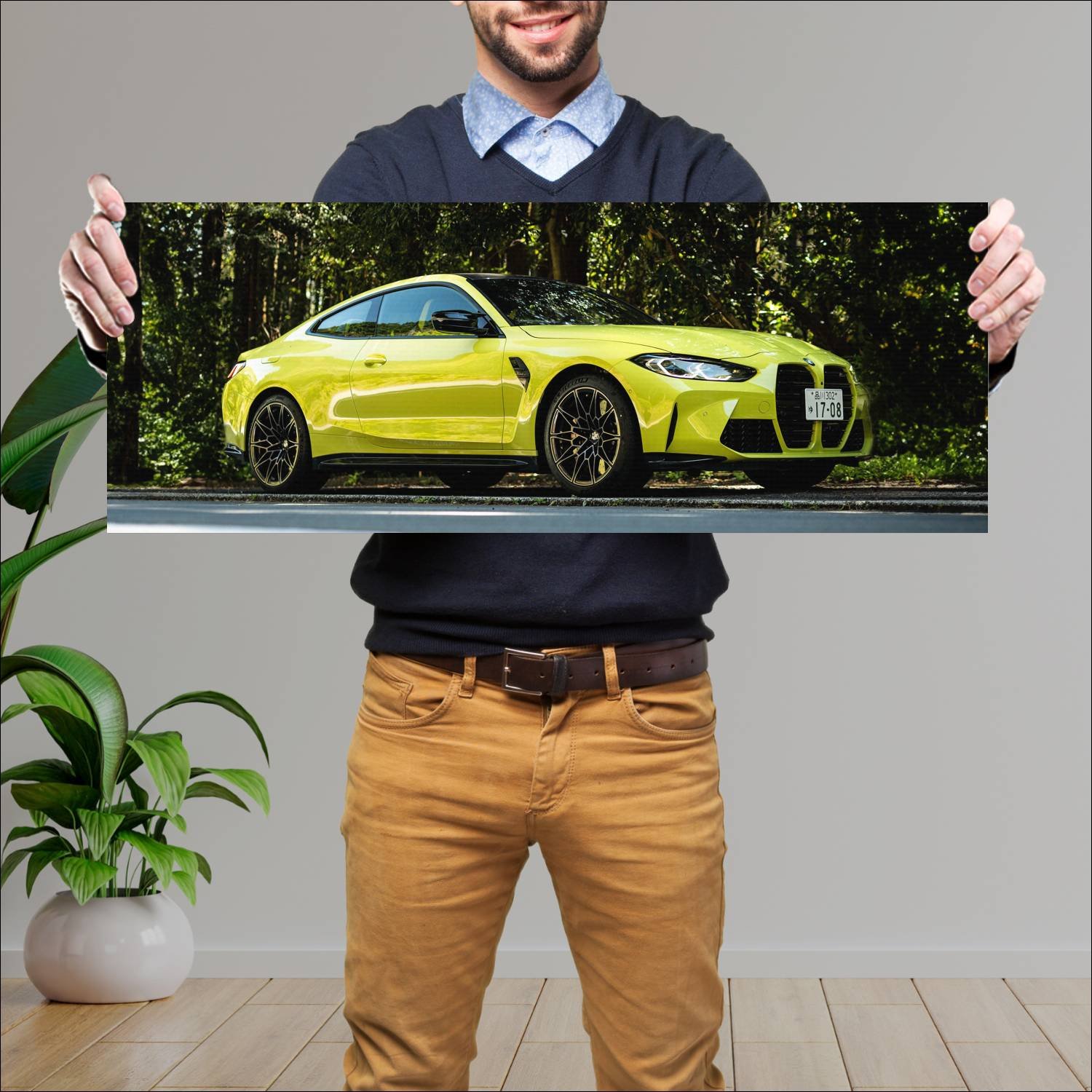 Cuadro grande 30x80cm 2021 bmw m4 coupe competitio 317 Bmw