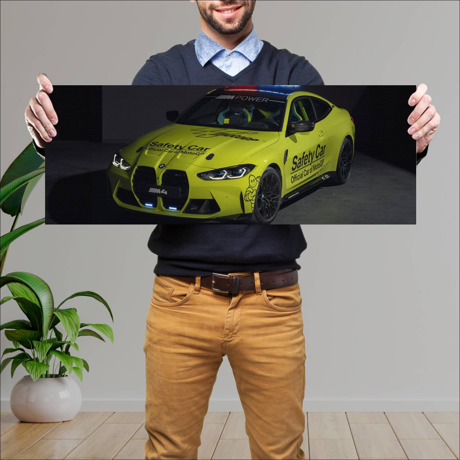 Cuadro grande 30x80cm 2021 bmw m4 coupe competitio 318 Bmw