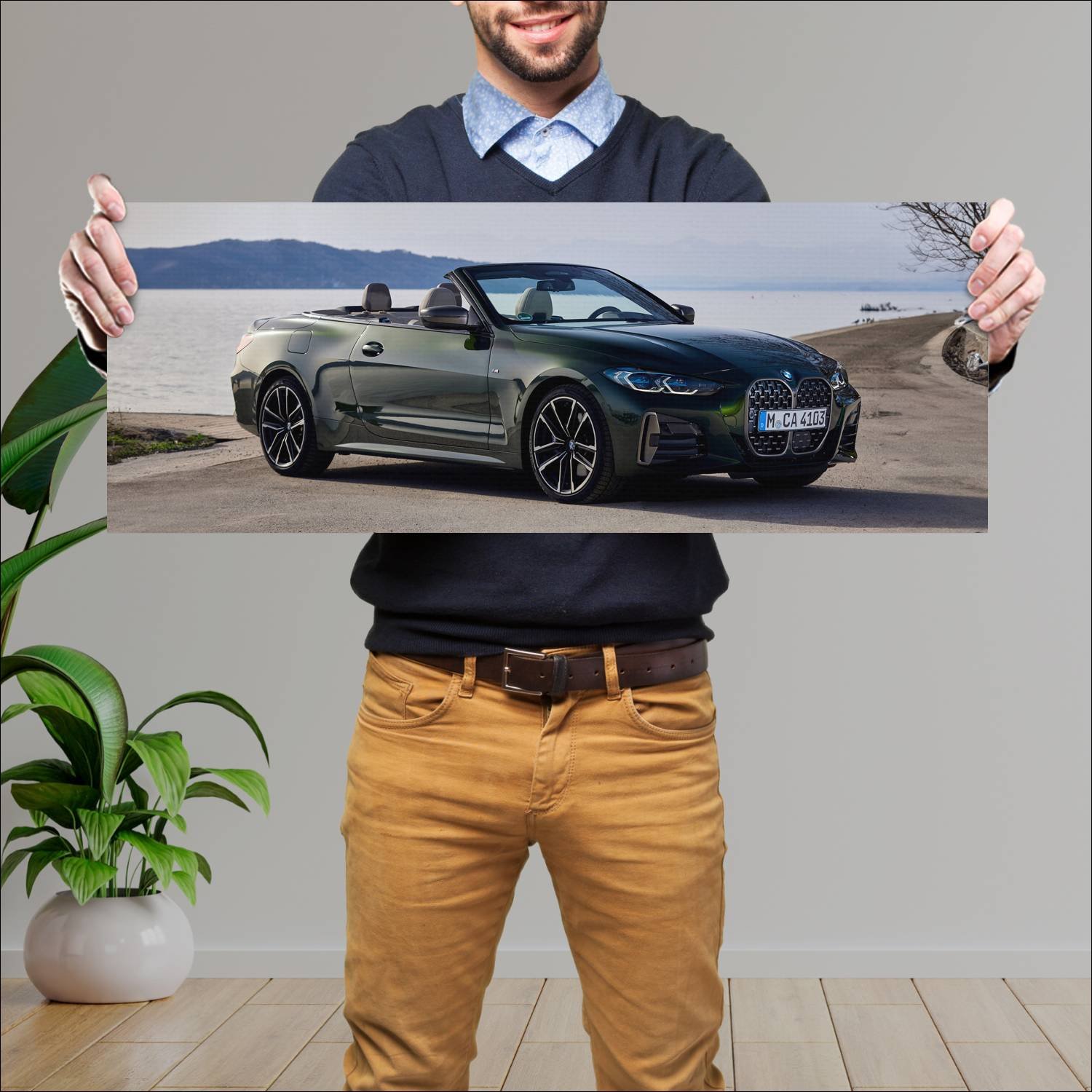 Cuadro grande 30x80cm 2021 bmw m440i convertible 1 324 Bmw