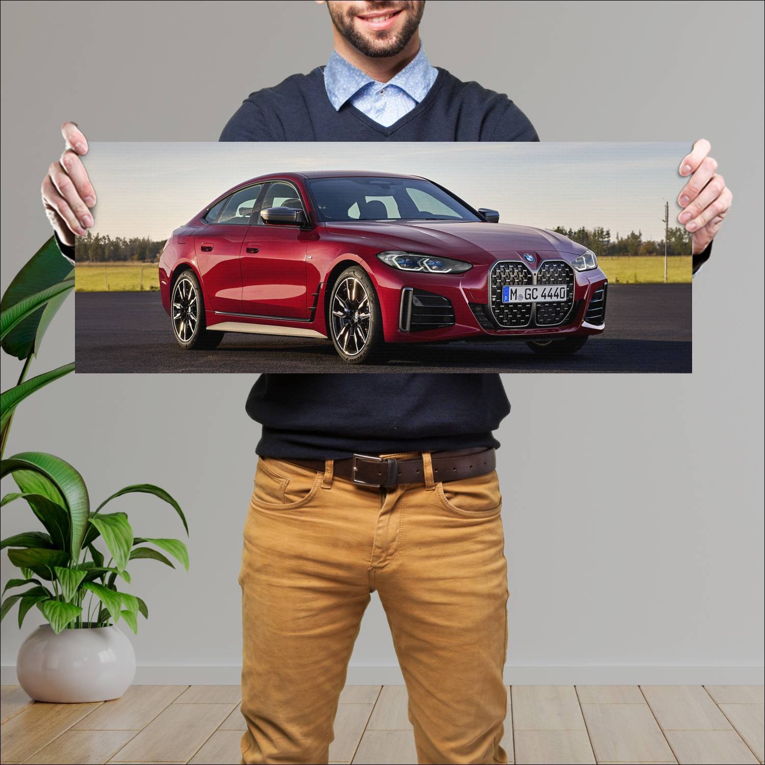 Cuadro grande 30x80cm 2021 bmw m440i gran coupe 10 330 Bmw