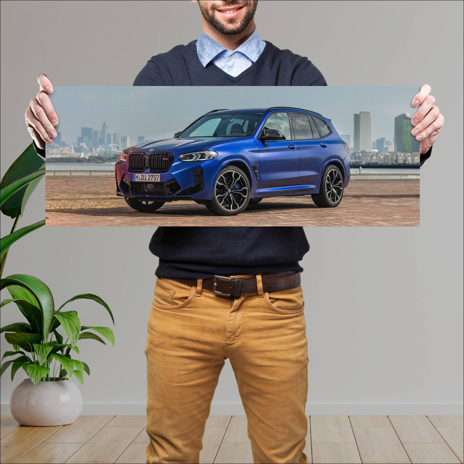 Cuadro grande 30x80cm 2021 bmw x3 m competition 10 344 Bmw