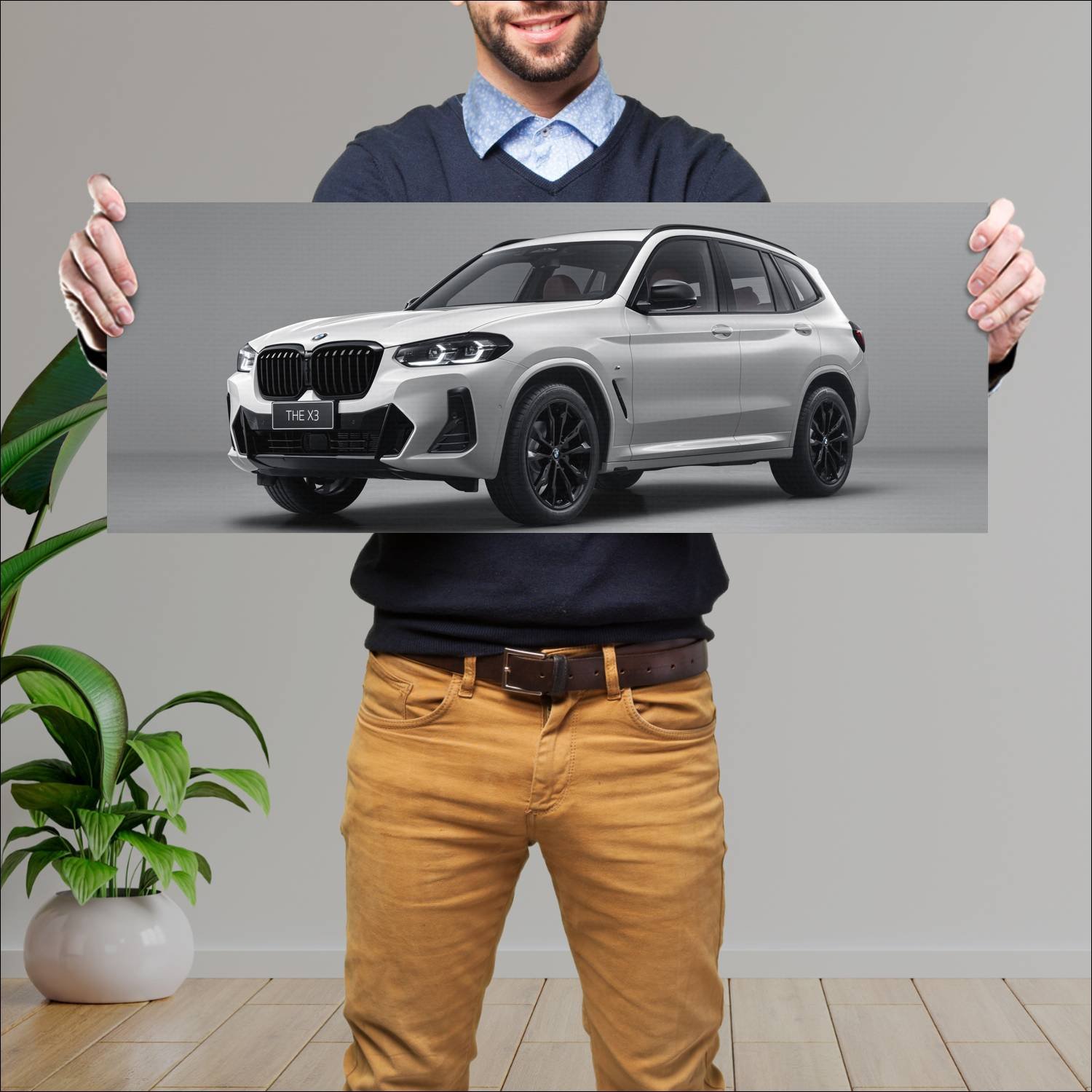 Cuadro grande 30x80cm 2021 bmw x3 m sport lwb cn 1 346 Bmw