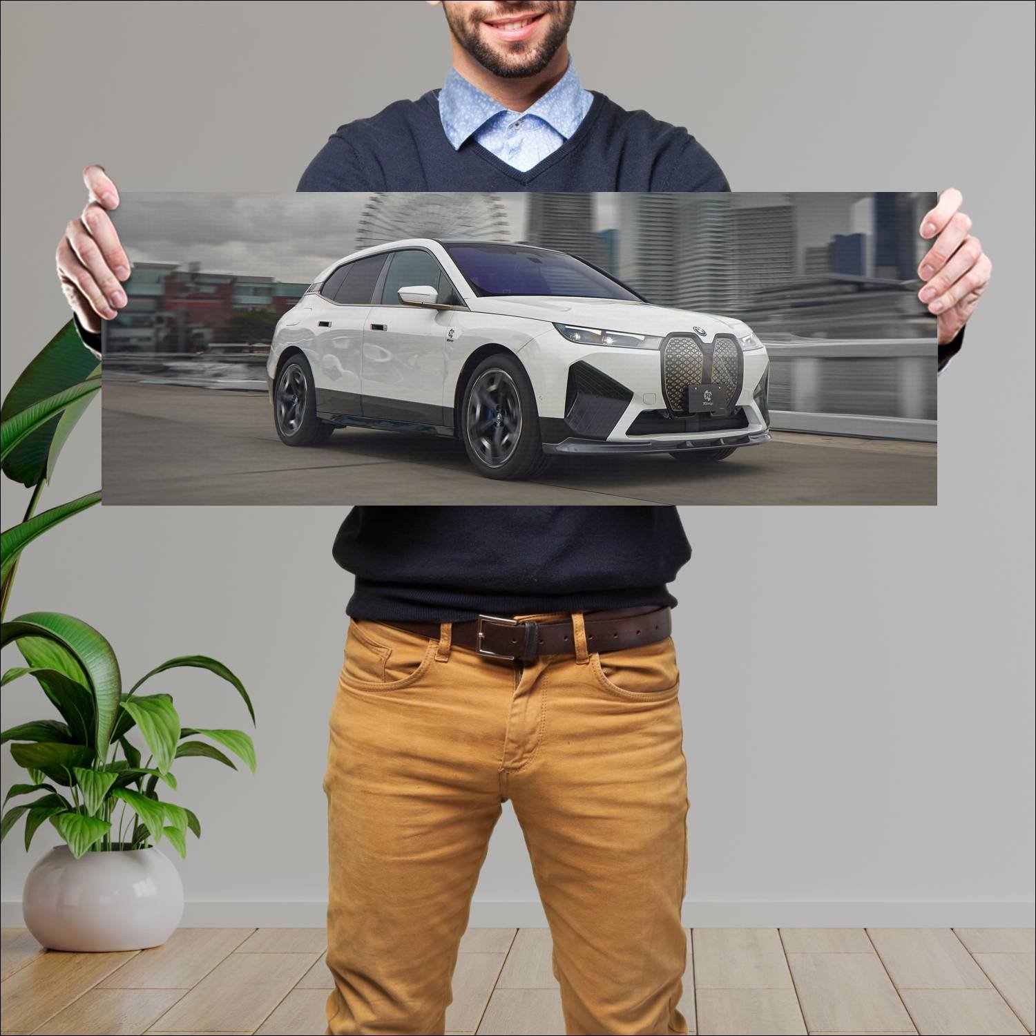 Cuadro grande 30x80cm 2023 bmw ix sport by 3d desi 546 Bmw