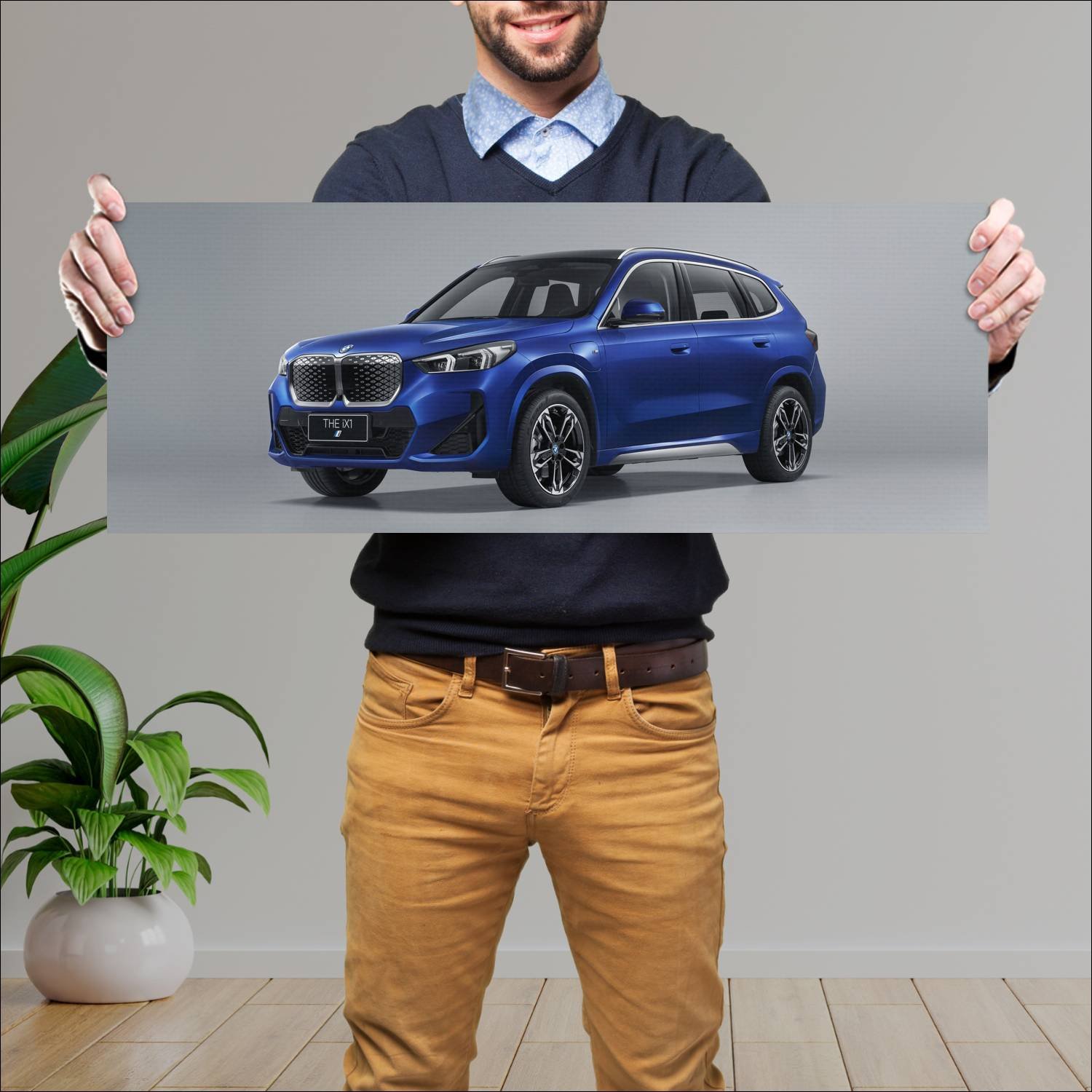 Cuadro grande 30x80cm 2023 bmw ix1 m sport lwb cn 548 Bmw