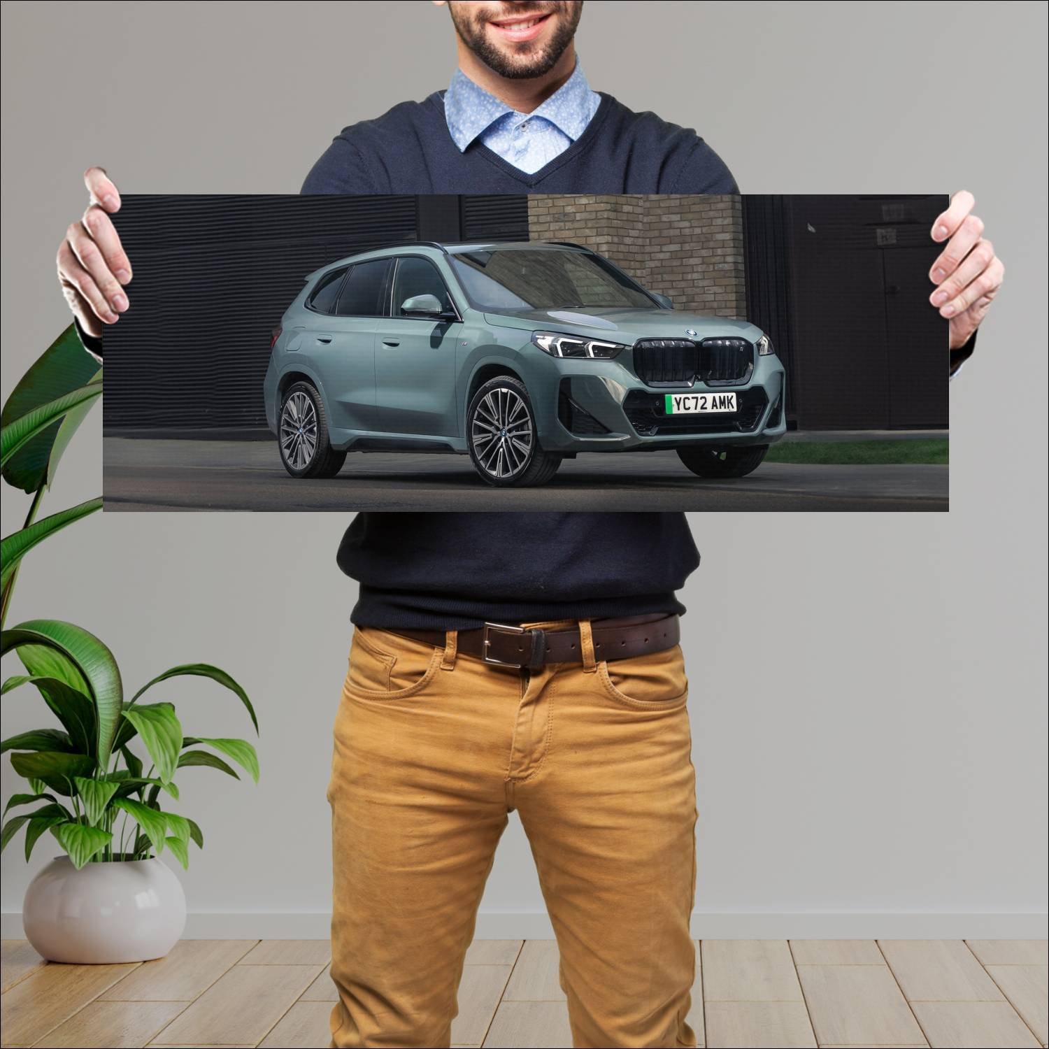 Cuadro grande 30x80cm 2023 bmw ix1 m sport uk Bmw