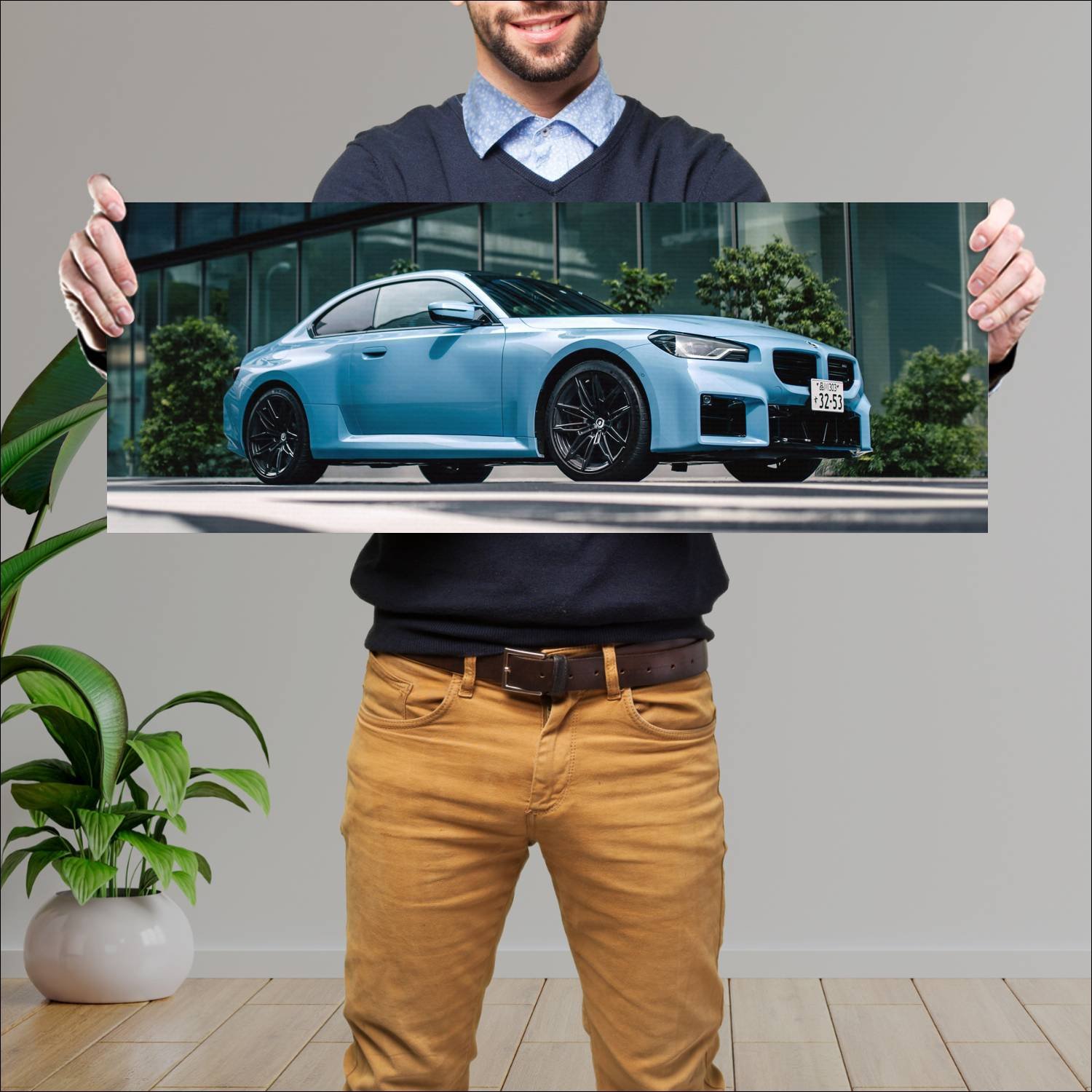 Cuadro grande 30x80cm 2023 bmw m2 coupe jp auto 554 Bmw