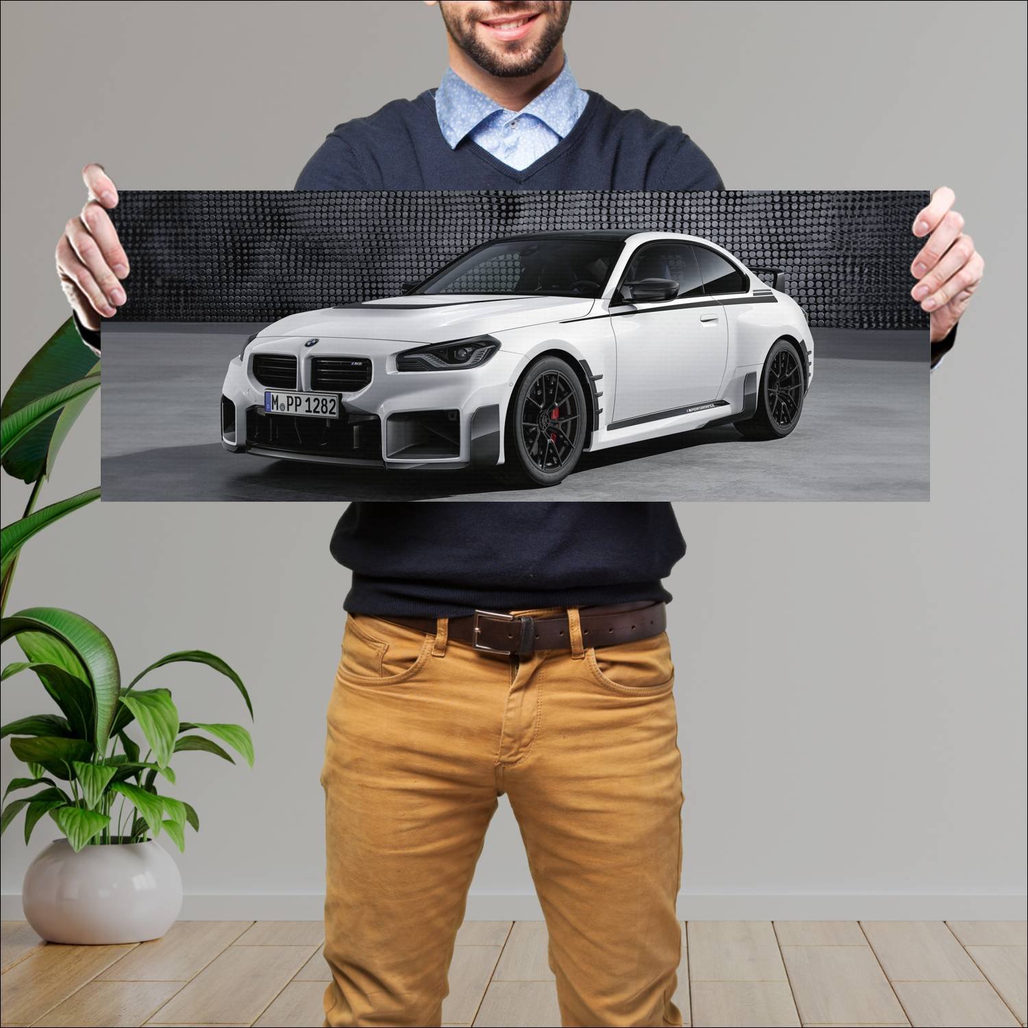 Cuadro grande 30x80cm 2023 bmw m2 coupe with m per 559 Bmw