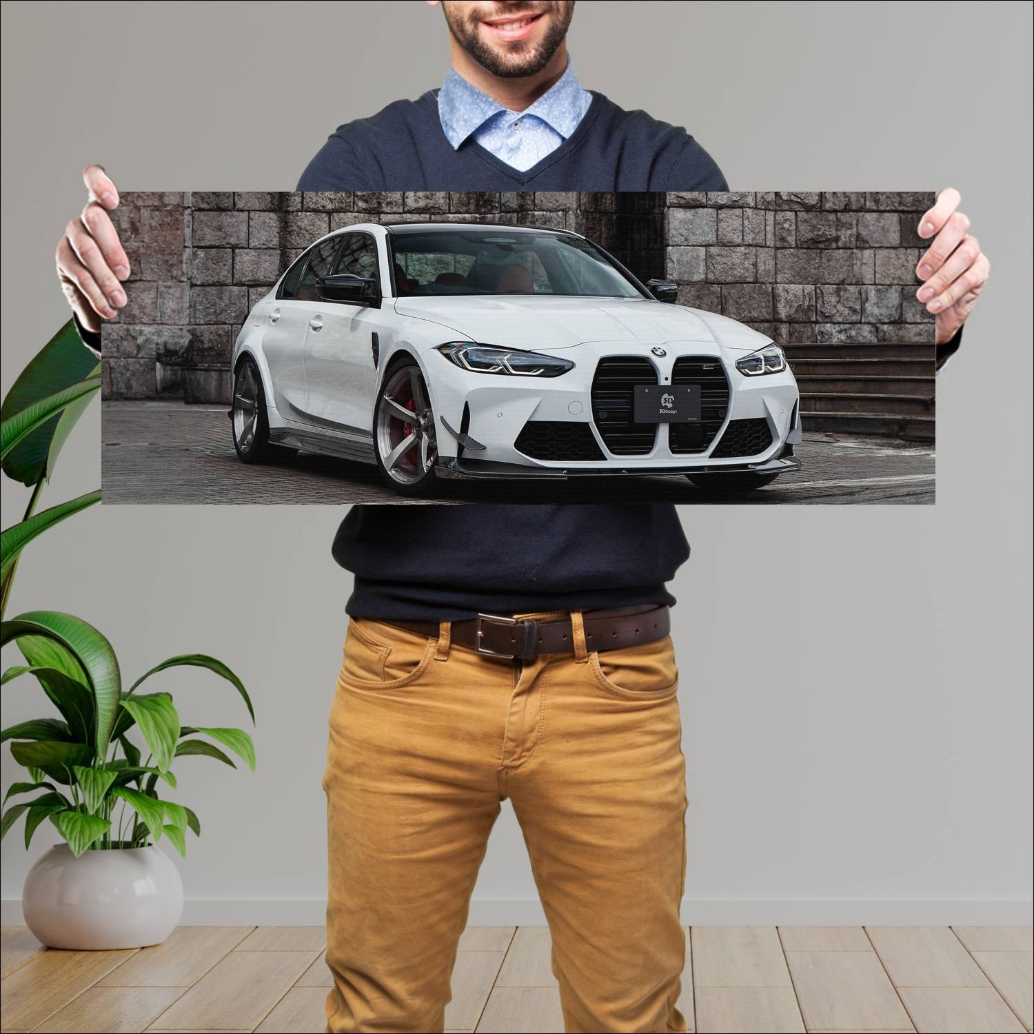 Cuadro grande 30x80cm 2023 bmw m3 by 3d design 117 563 Bmw