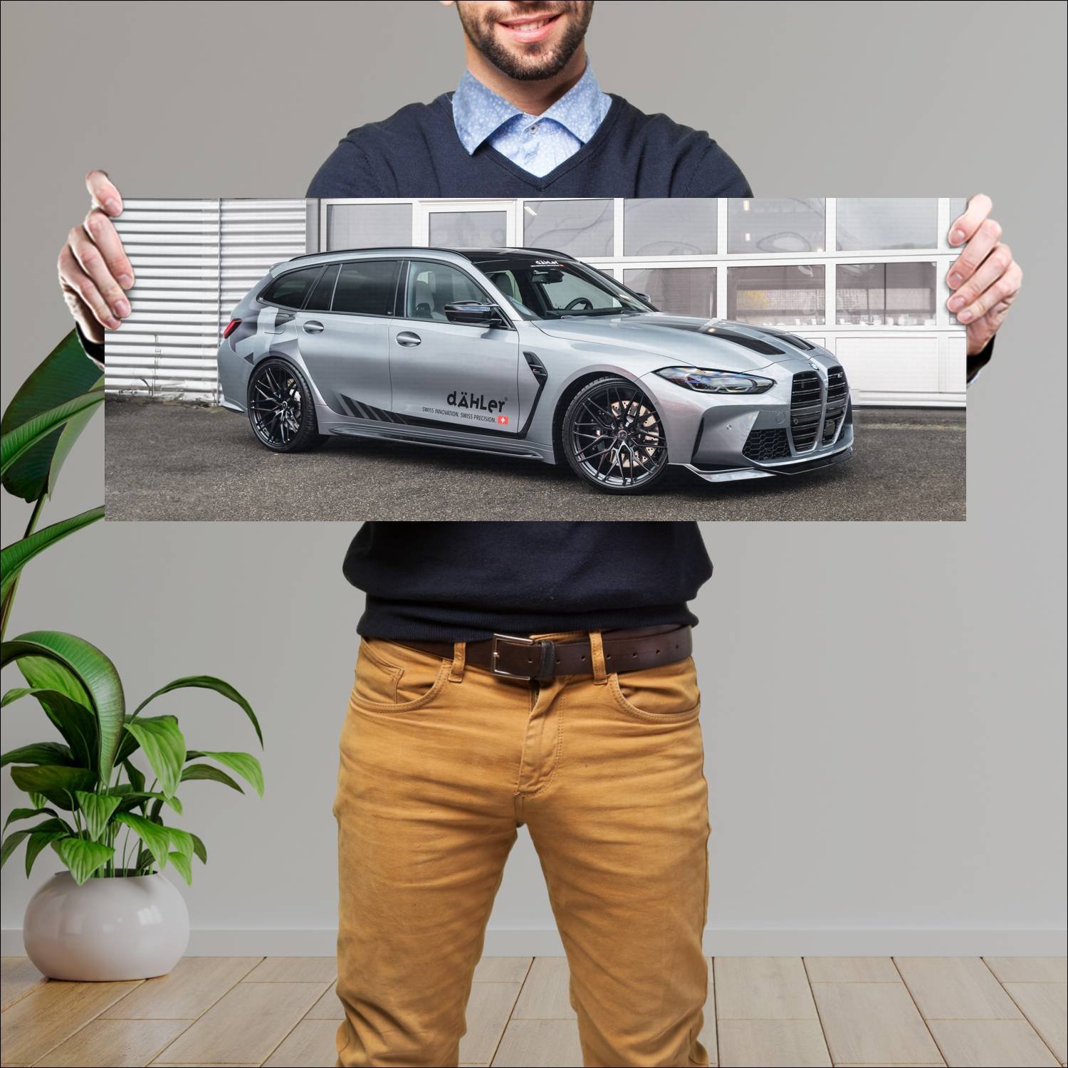 Cuadro grande 30x80cm 2023 bmw m3 touring competit 569 Bmw