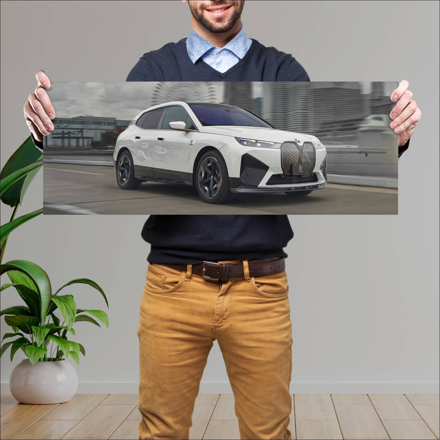 Cuadro grande 30x80cm 2023 bmw ix sport by 3d design auto Bmw