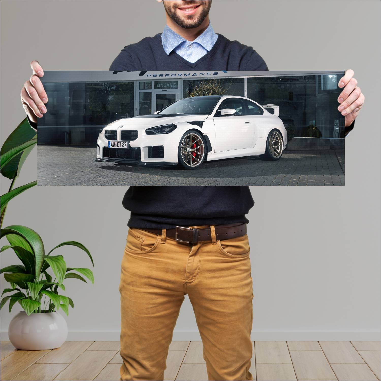 Cuadro grande 30x80cm 2023 bmw m2 gt coupe by alpha n auto Bmw