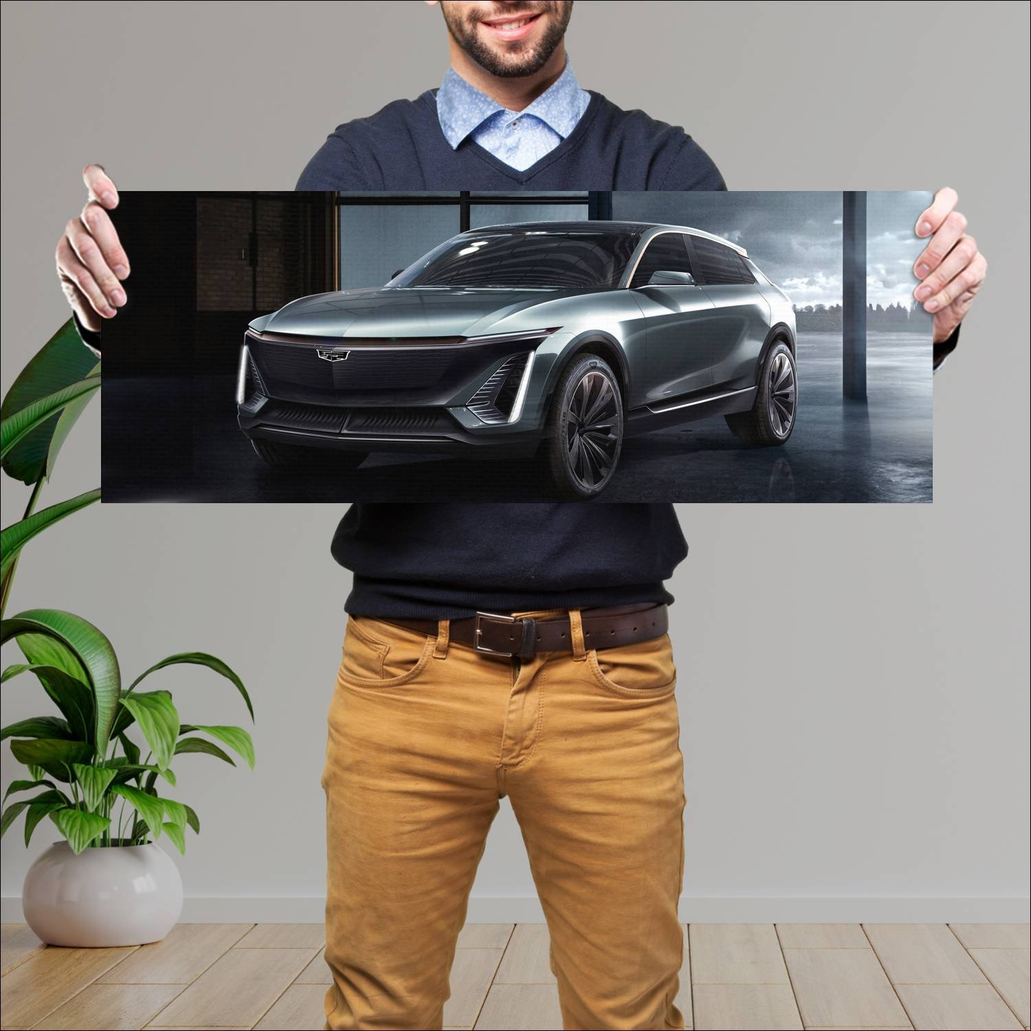 Cuadro grande 30x80cm 2019 cadillac ev concept 882 54 Cadillac