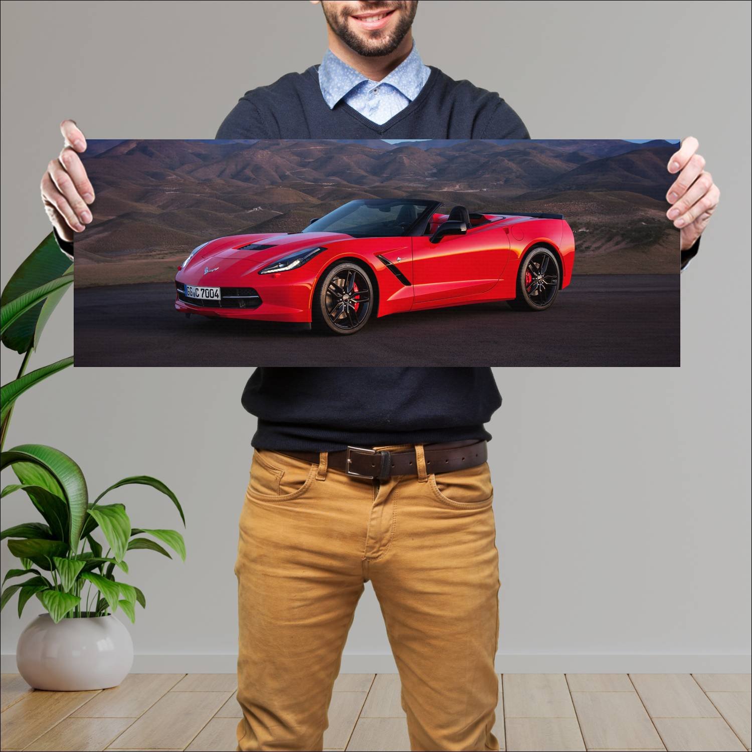 Cuadro grande 30x80cm 2013 chevrolet corvette stin 38 Chevrolet
