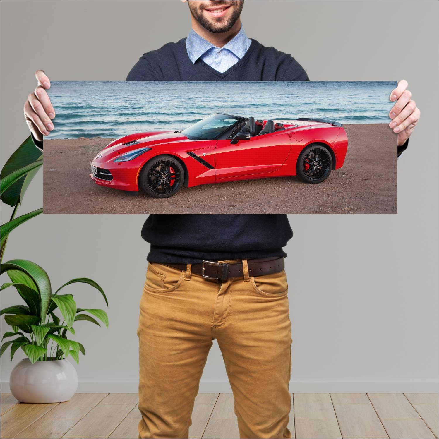 Cuadro grande 30x80cm 2013 chevrolet corvette stin 39 Chevrolet