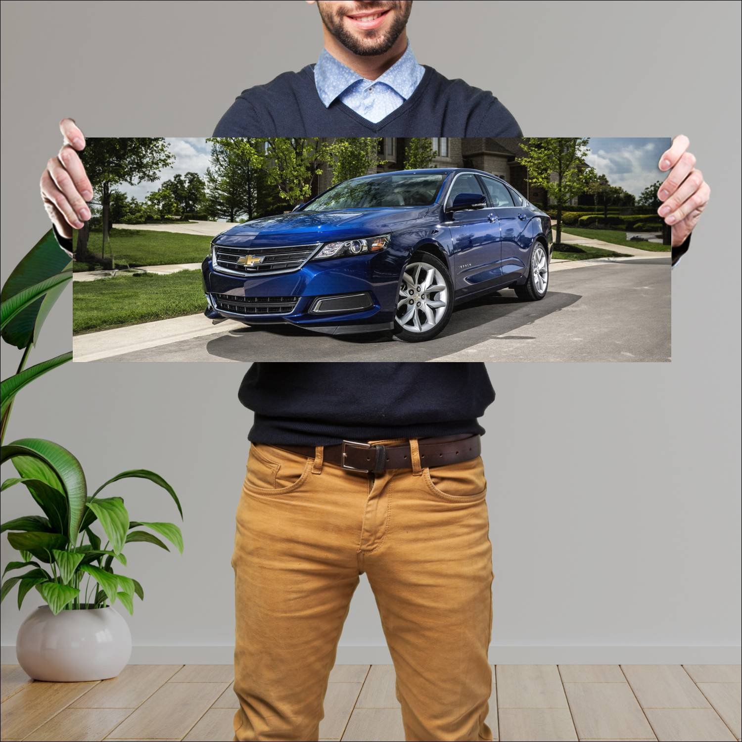 Cuadro grande 30x80cm 2013 chevrolet impala lt 777 42 Chevrolet