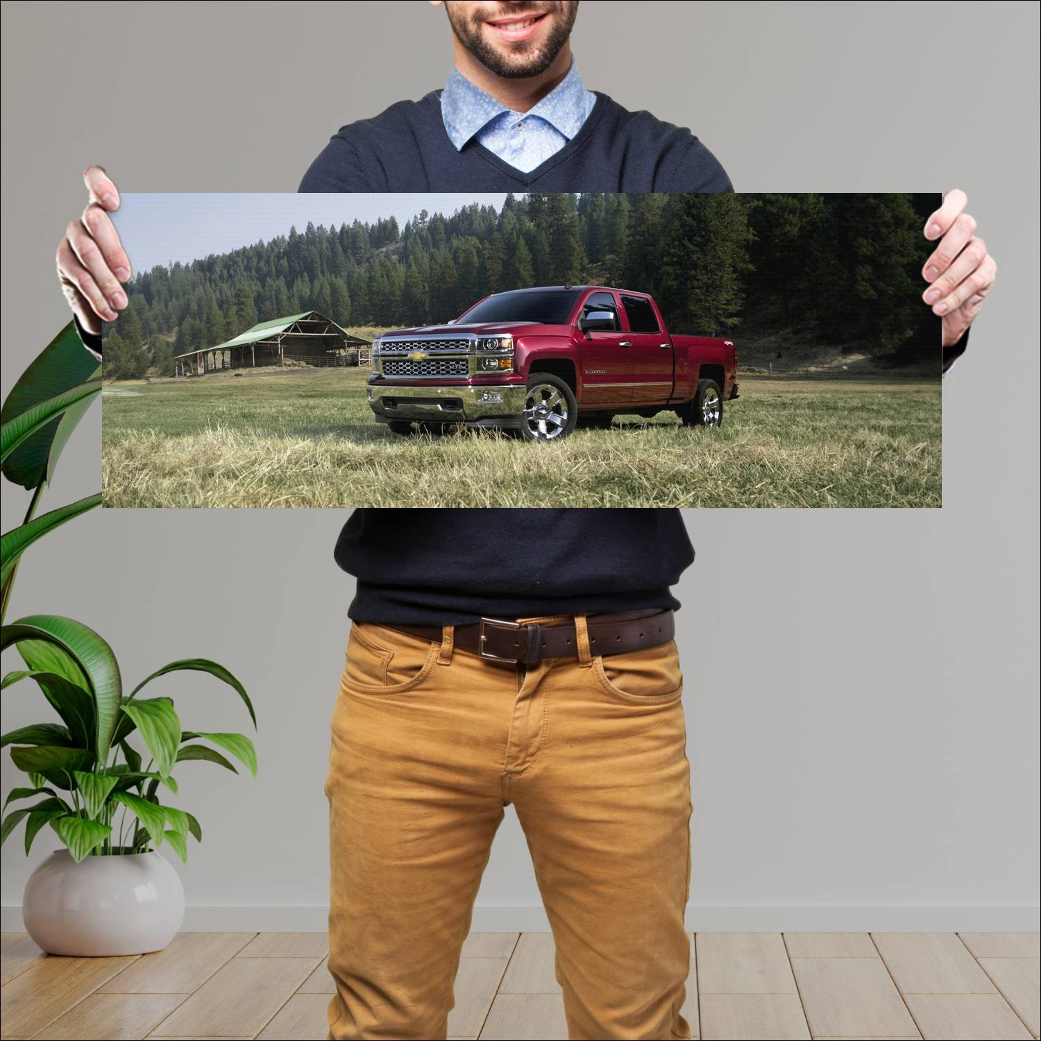Cuadro grande 30x80cm 2013 chevrolet silverado ltz 46 Chevrolet