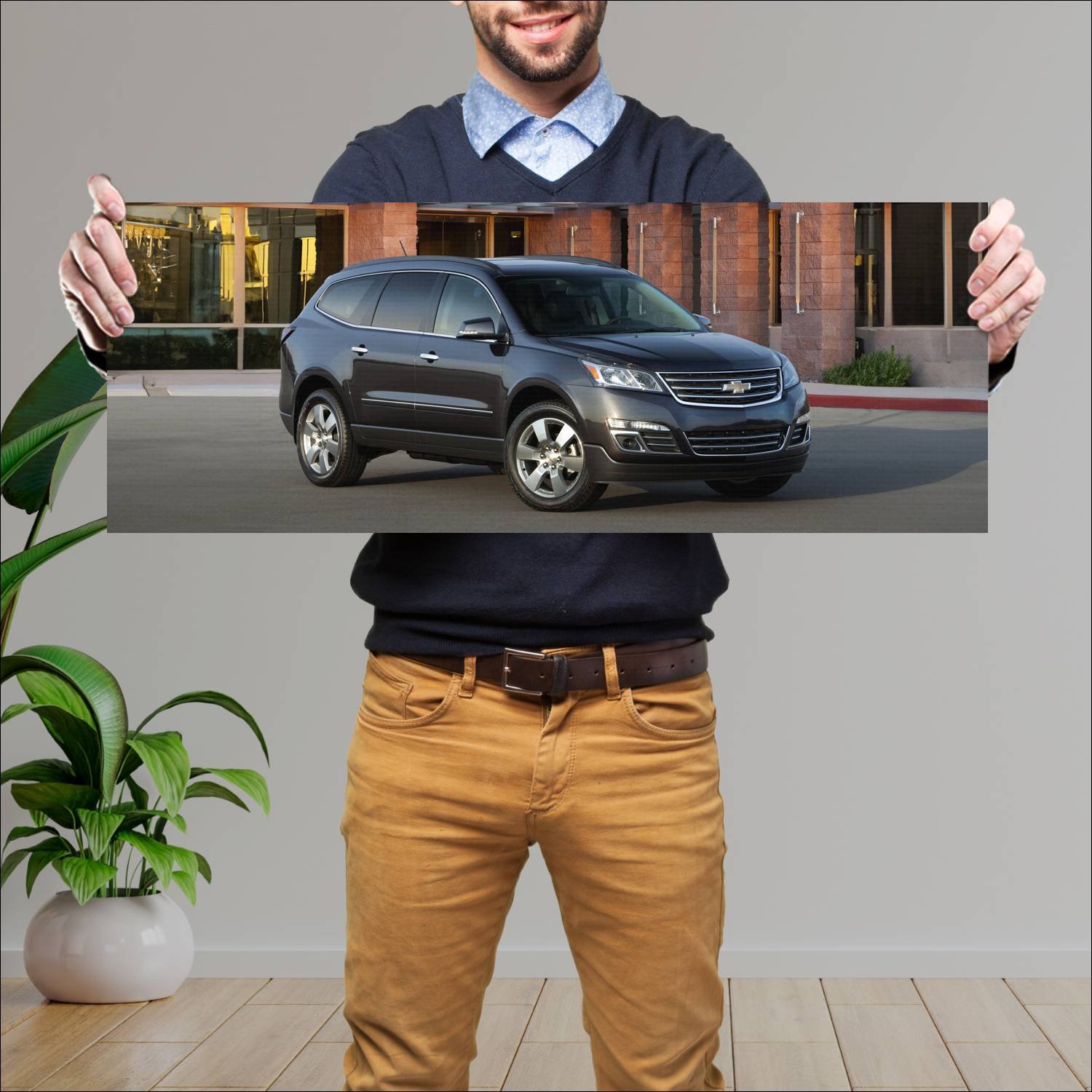 Cuadro grande 30x80cm 2013 chevrolet traverse ltz 52 Chevrolet
