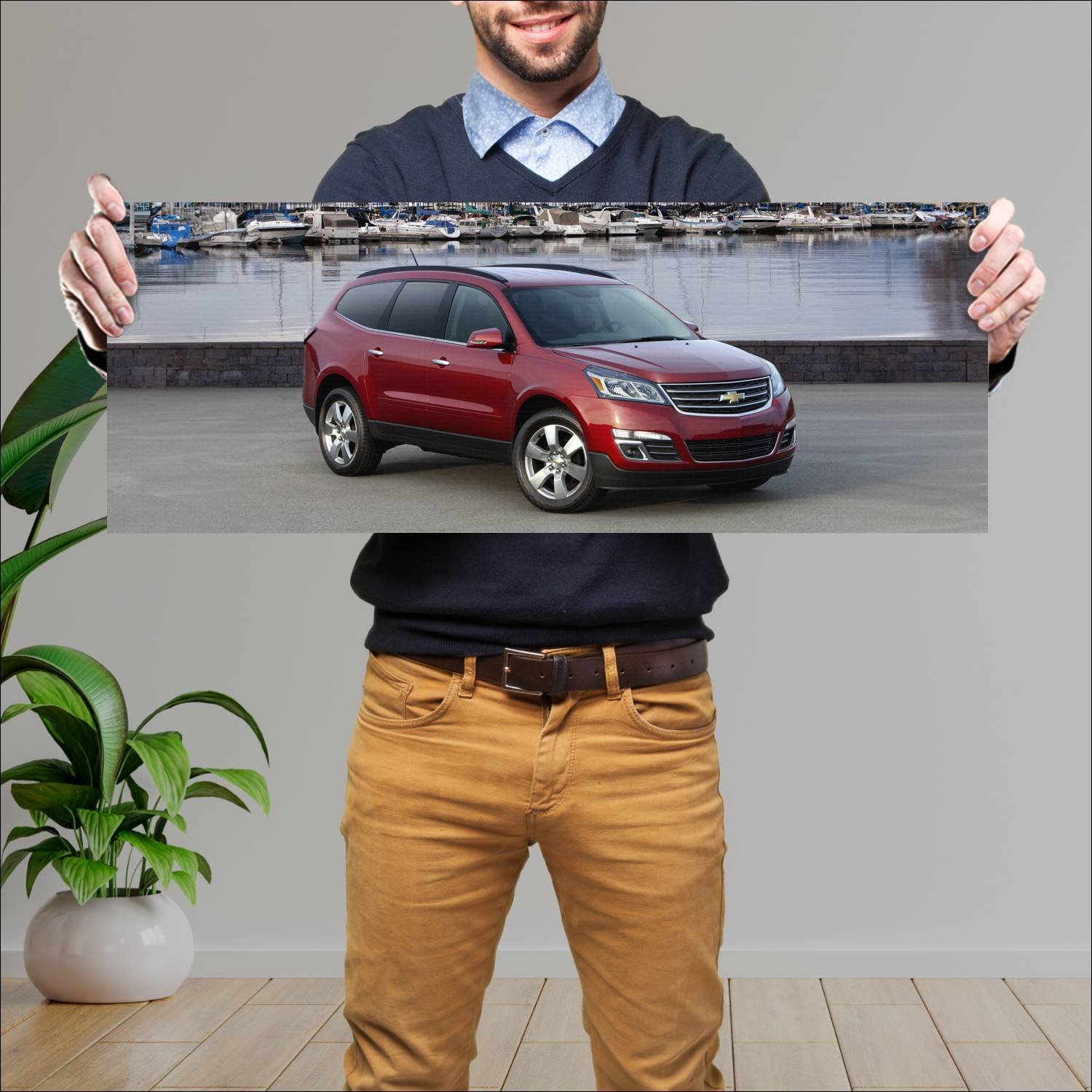 Cuadro grande 30x80cm 2013 chevrolet traverse ltz 53 Chevrolet
