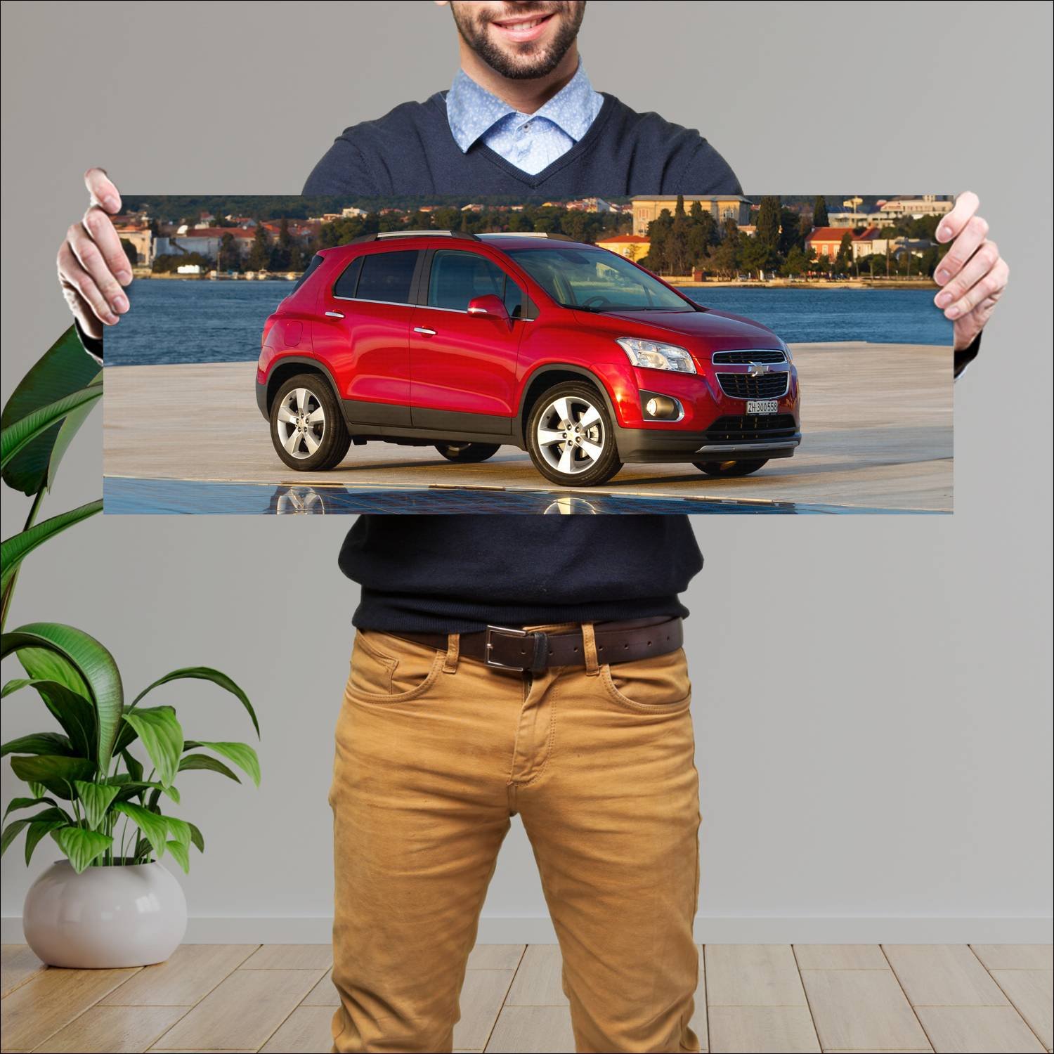 Cuadro grande 30x80cm 2013 chevrolet trax 9704 54 Chevrolet