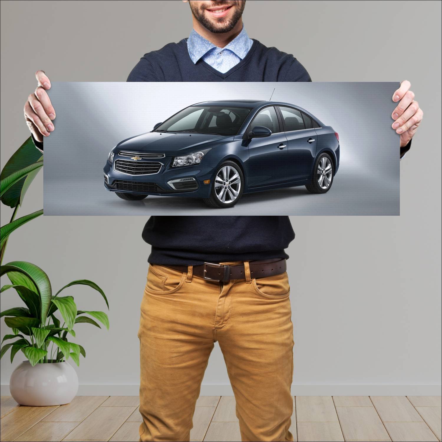 Cuadro grande 30x80cm 2015 chevrolet cruze us 1032 91 Chevrolet