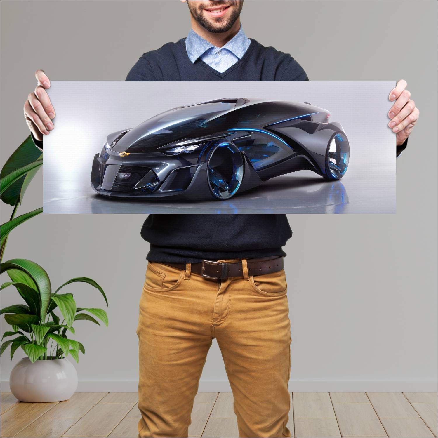 Cuadro grande 30x80cm 2015 chevrolet fnr concept 2 92 Chevrolet