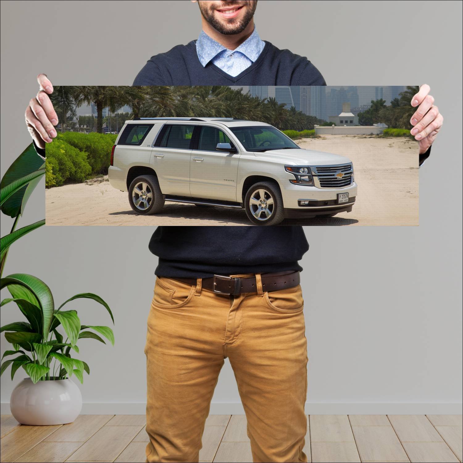 Cuadro grande 30x80cm 2015 chevrolet tahoe ltz 106 101 Chevrolet