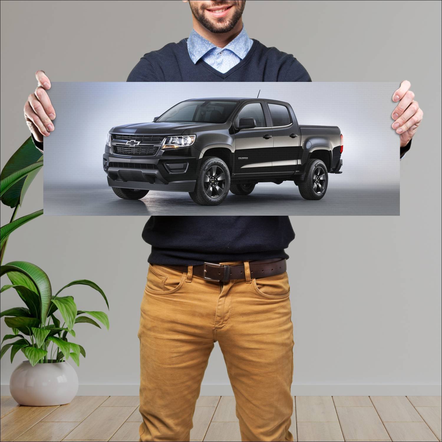 Cuadro grande 30x80cm 2016 chevrolet colorado lt m 113 Chevrolet