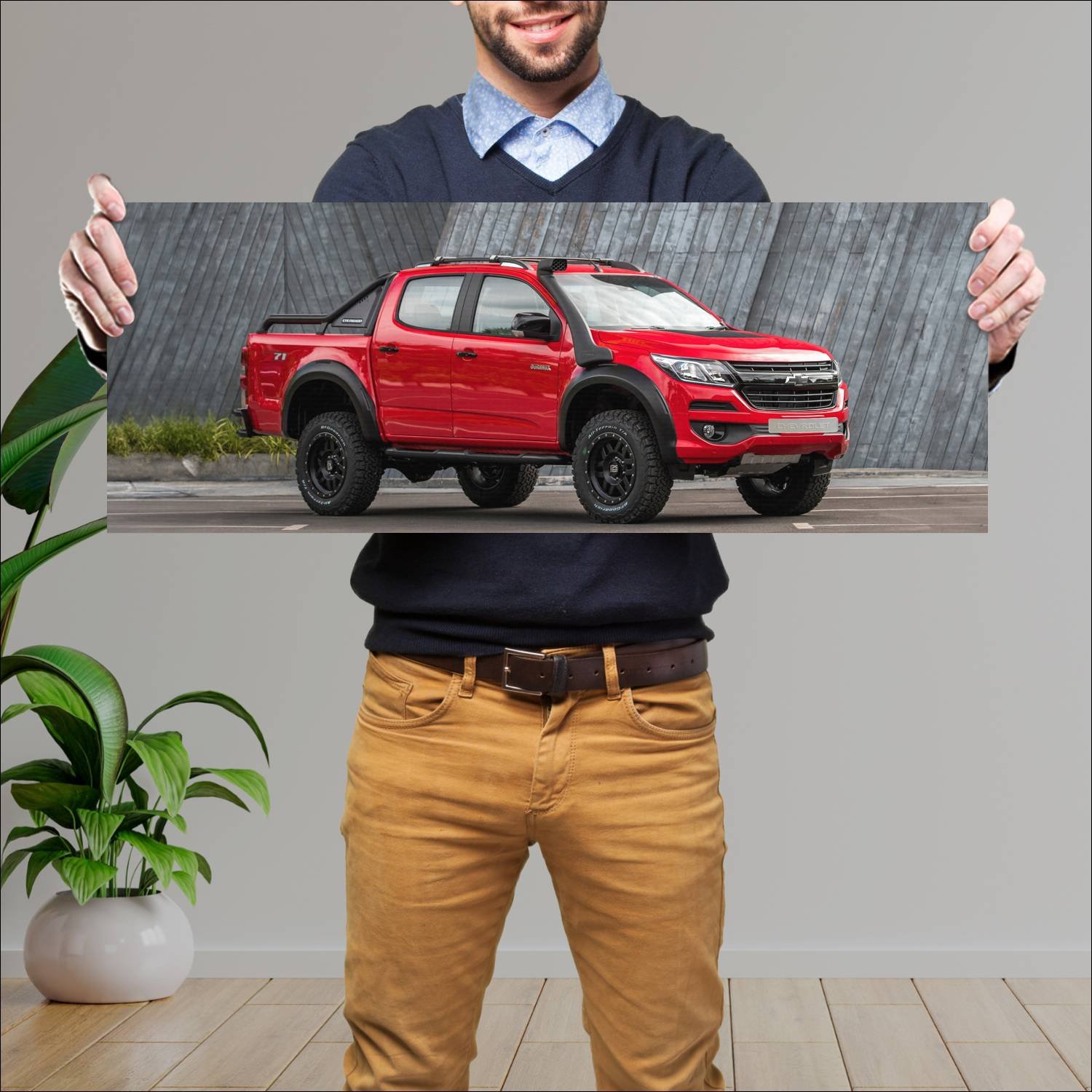 Cuadro grande 30x80cm 2016 chevrolet colorado off 115 Chevrolet