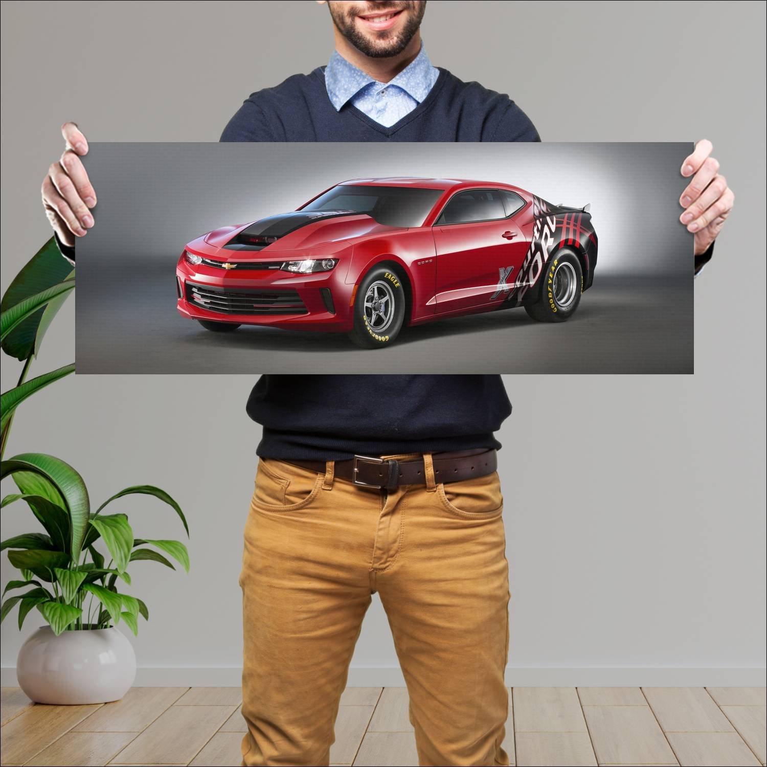 Cuadro grande 30x80cm 2016 chevrolet copo camaro 3 119 Chevrolet