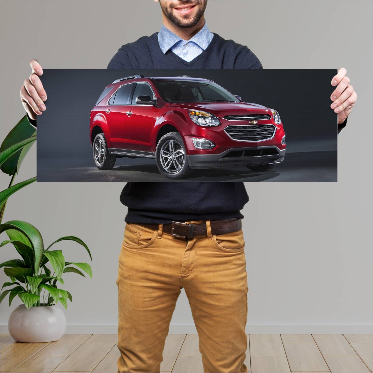 Cuadro grande 30x80cm 2016 chevrolet equinox auto 123 Chevrolet