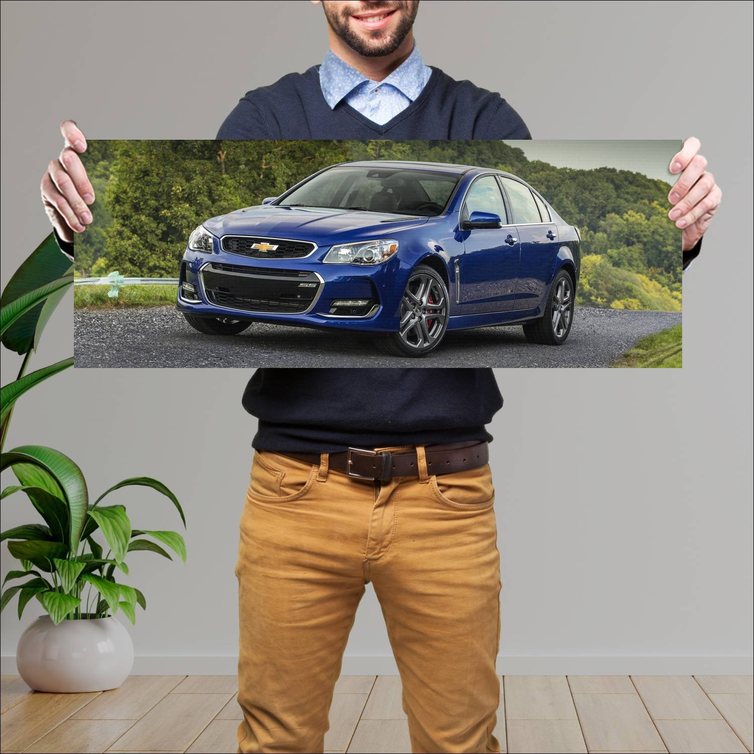 Cuadro grande 30x80cm 2016 chevrolet ss auto 129 Chevrolet