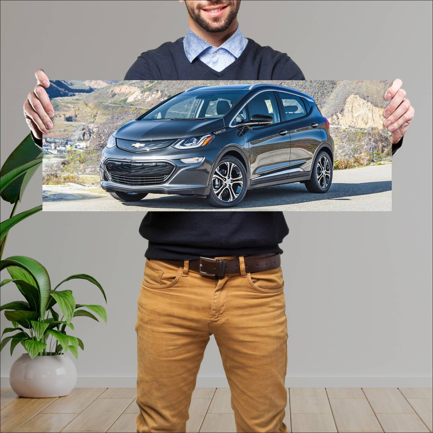 Cuadro grande 30x80cm 2017 chevrolet bolt ev auto 132 Chevrolet