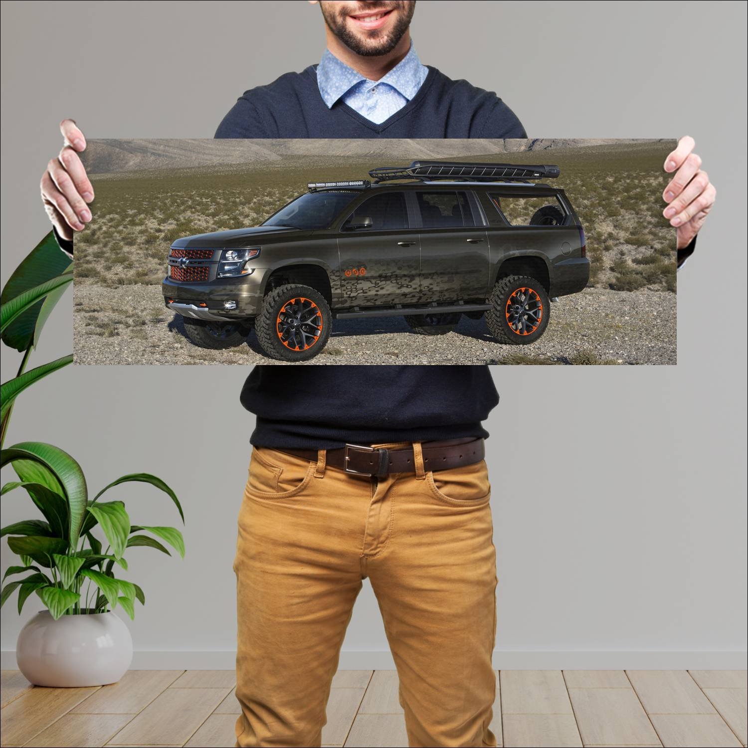 Cuadro grande 30x80cm 2017 chevrolet luke bryan su 155 Chevrolet