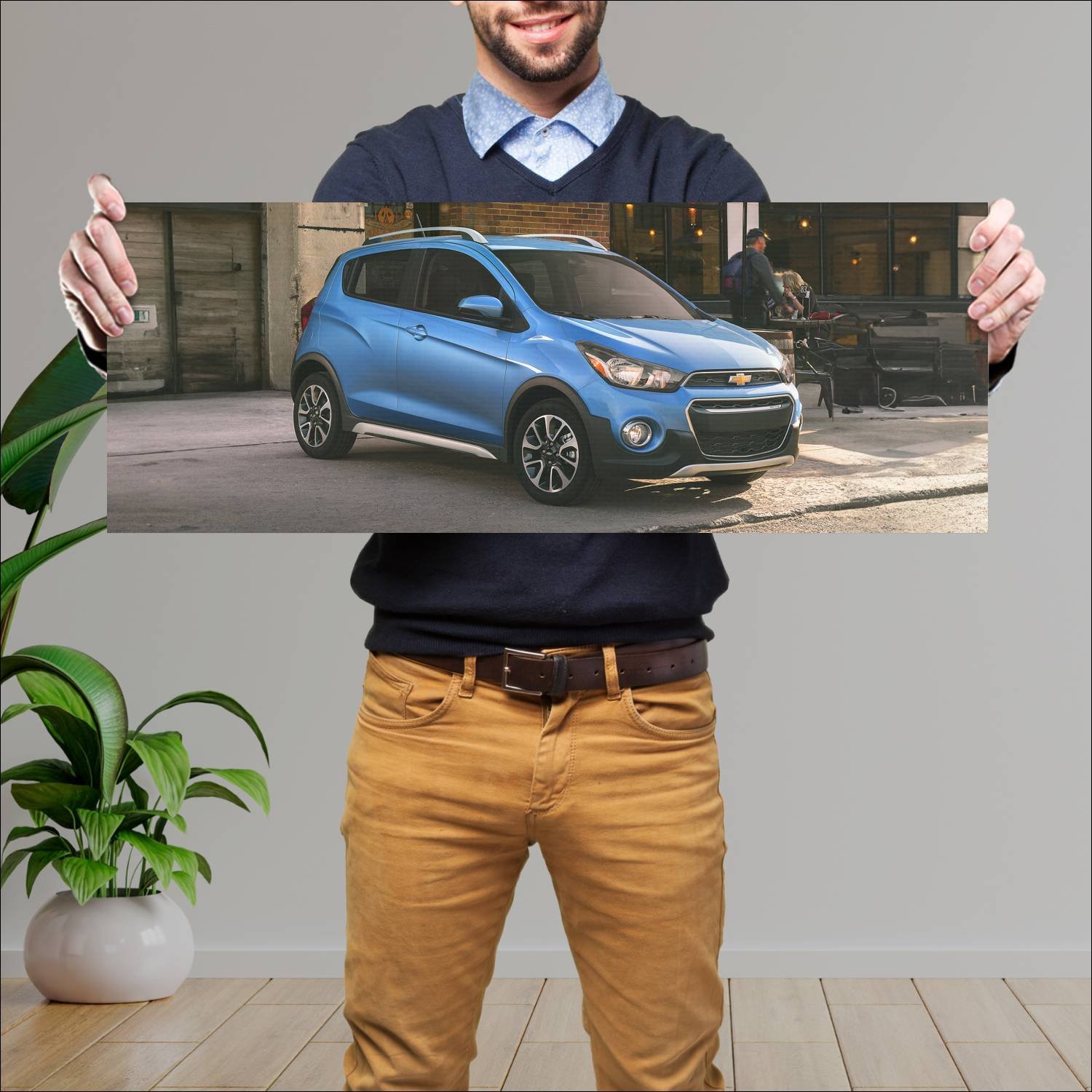 Cuadro grande 30x80cm 2017 chevrolet spark activ u 161 Chevrolet