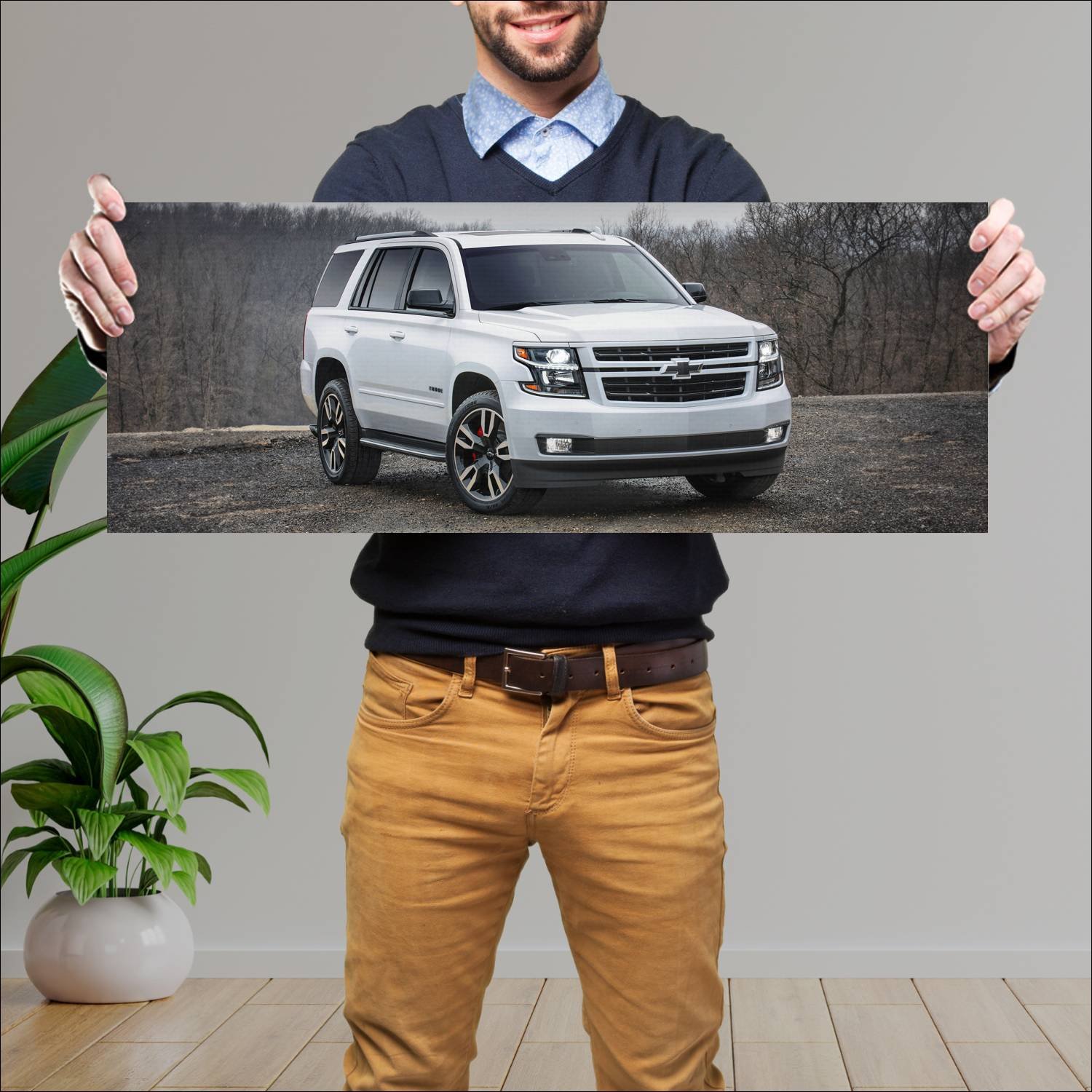 Cuadro grande 30x80cm 2018 chevrolet tahoe rst pre 185 Chevrolet