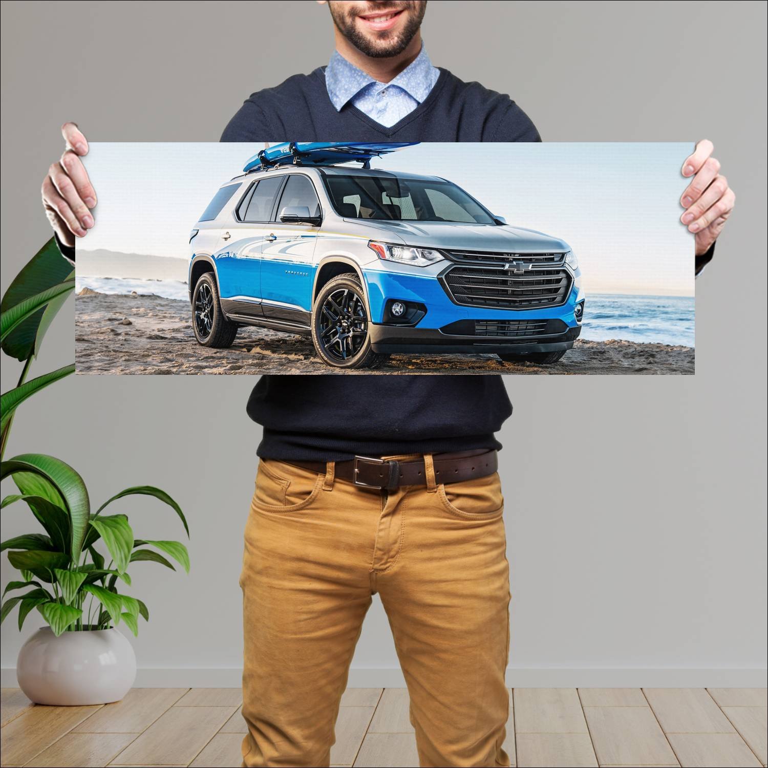 Cuadro grande 30x80cm 2018 chevrolet traverse sup 190 Chevrolet
