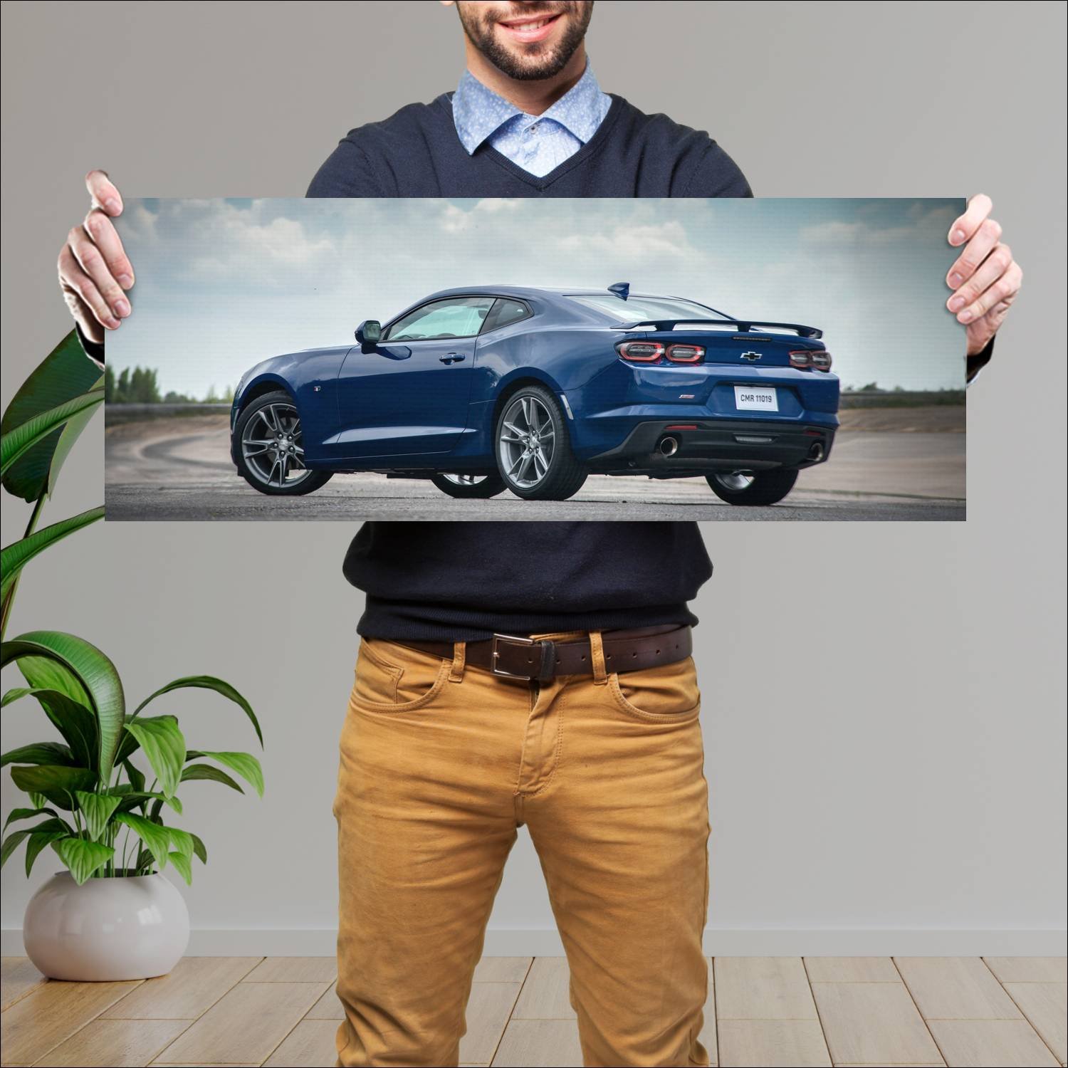 Cuadro grande 30x80cm 2019 chevrolet camaro ss br 200 Chevrolet