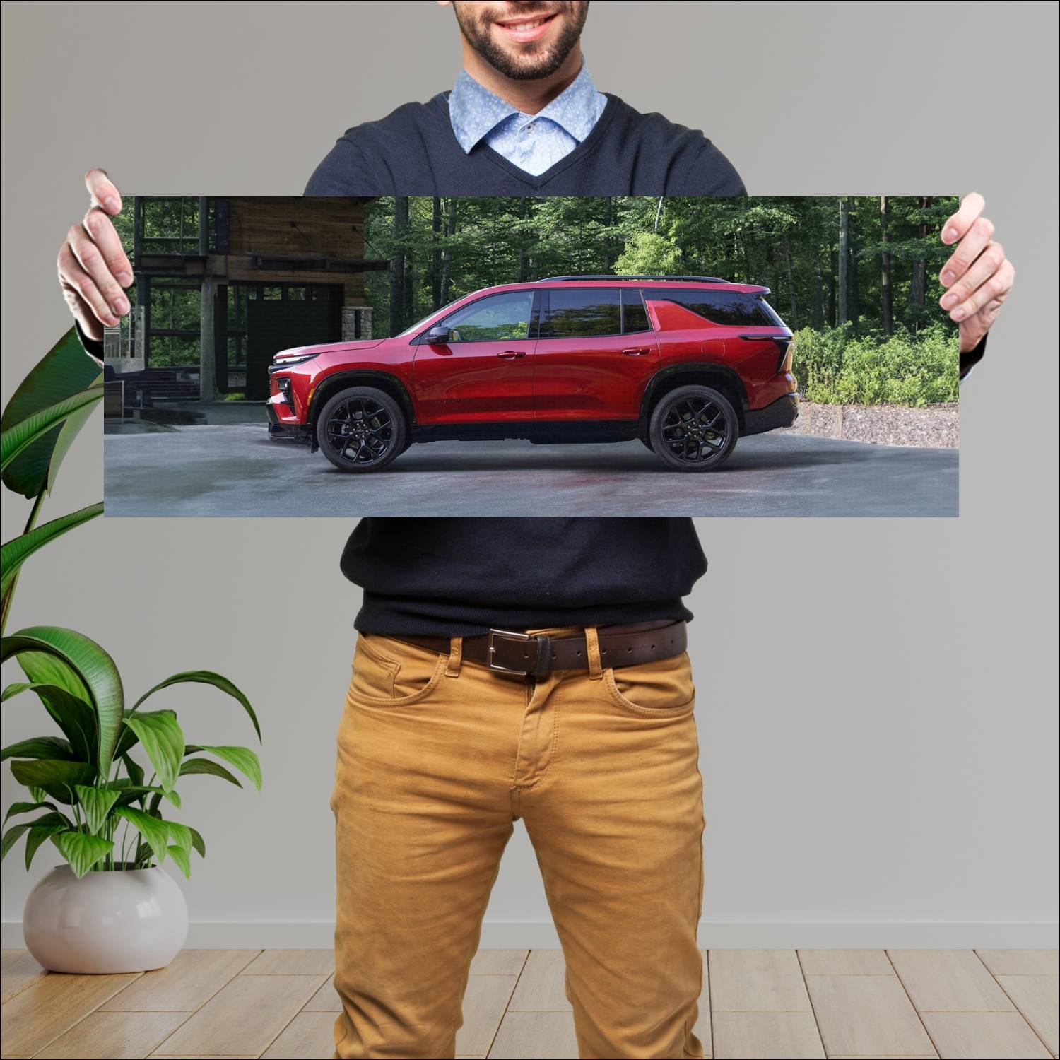 Cuadro grande 30x80cm 2024 chevrolet traverse rs auto Chevrolet
